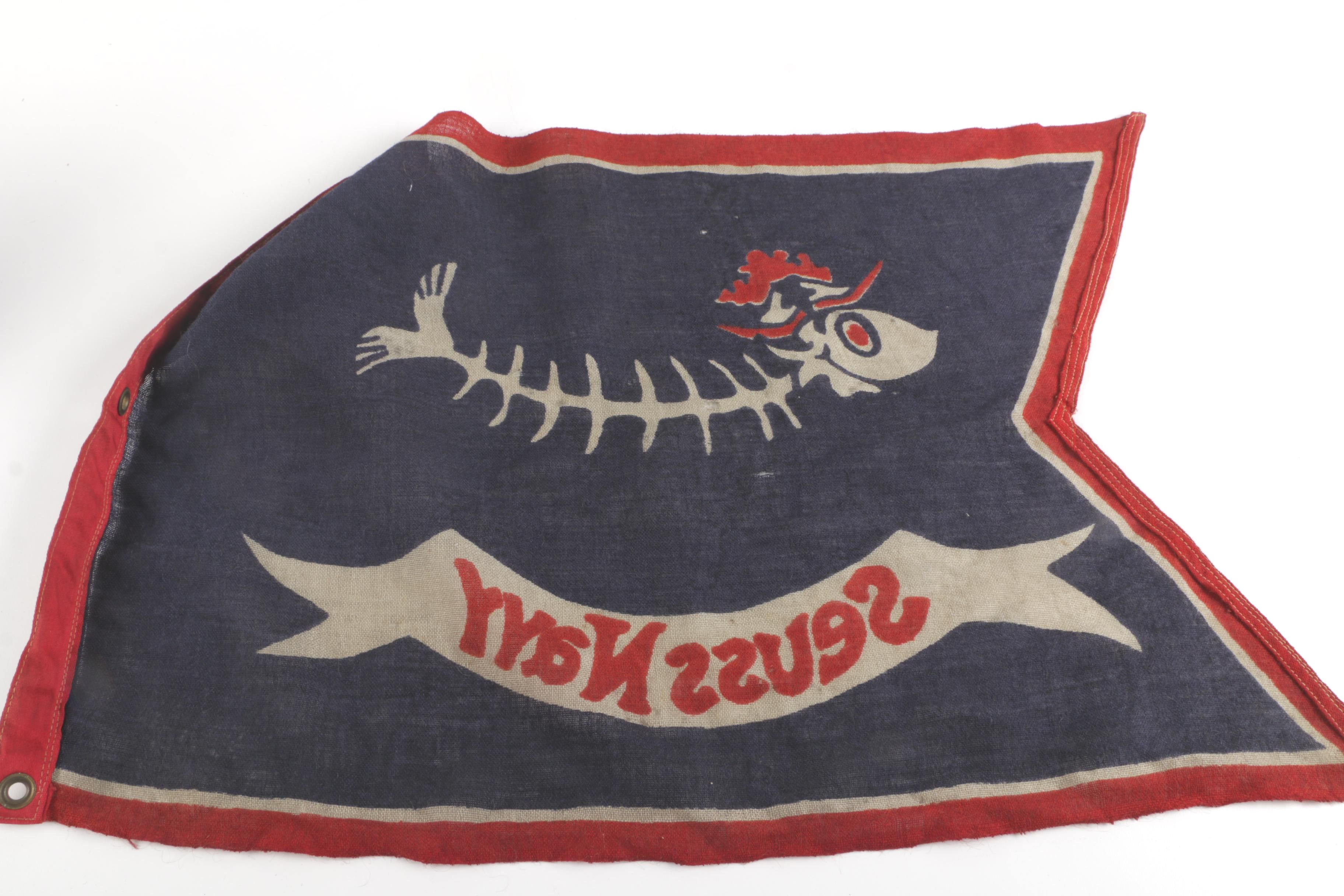 1930s "Seuss Navy" Cloth Flag