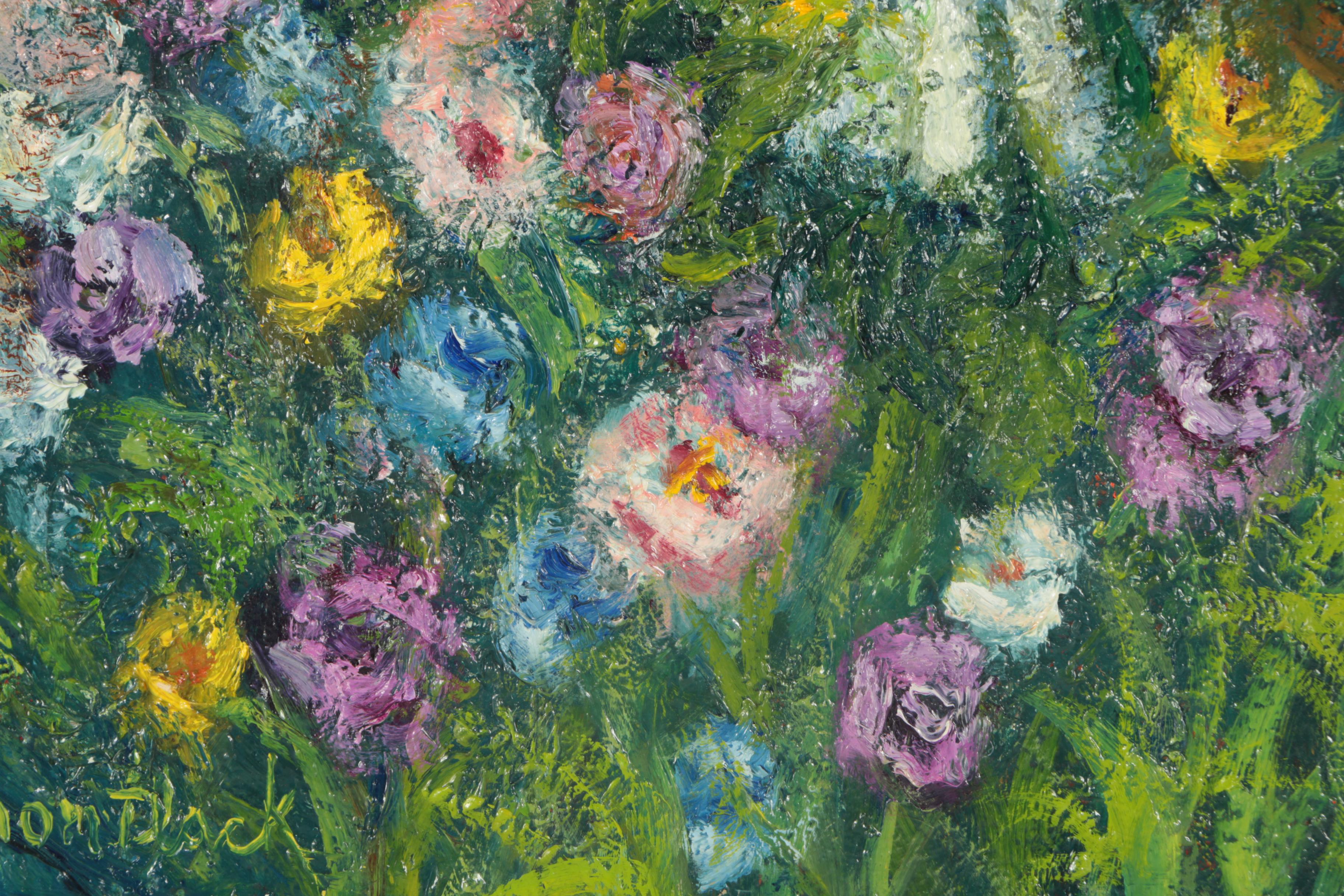 Edith Montlack Oil Painting on Canvas of a Cockatoo