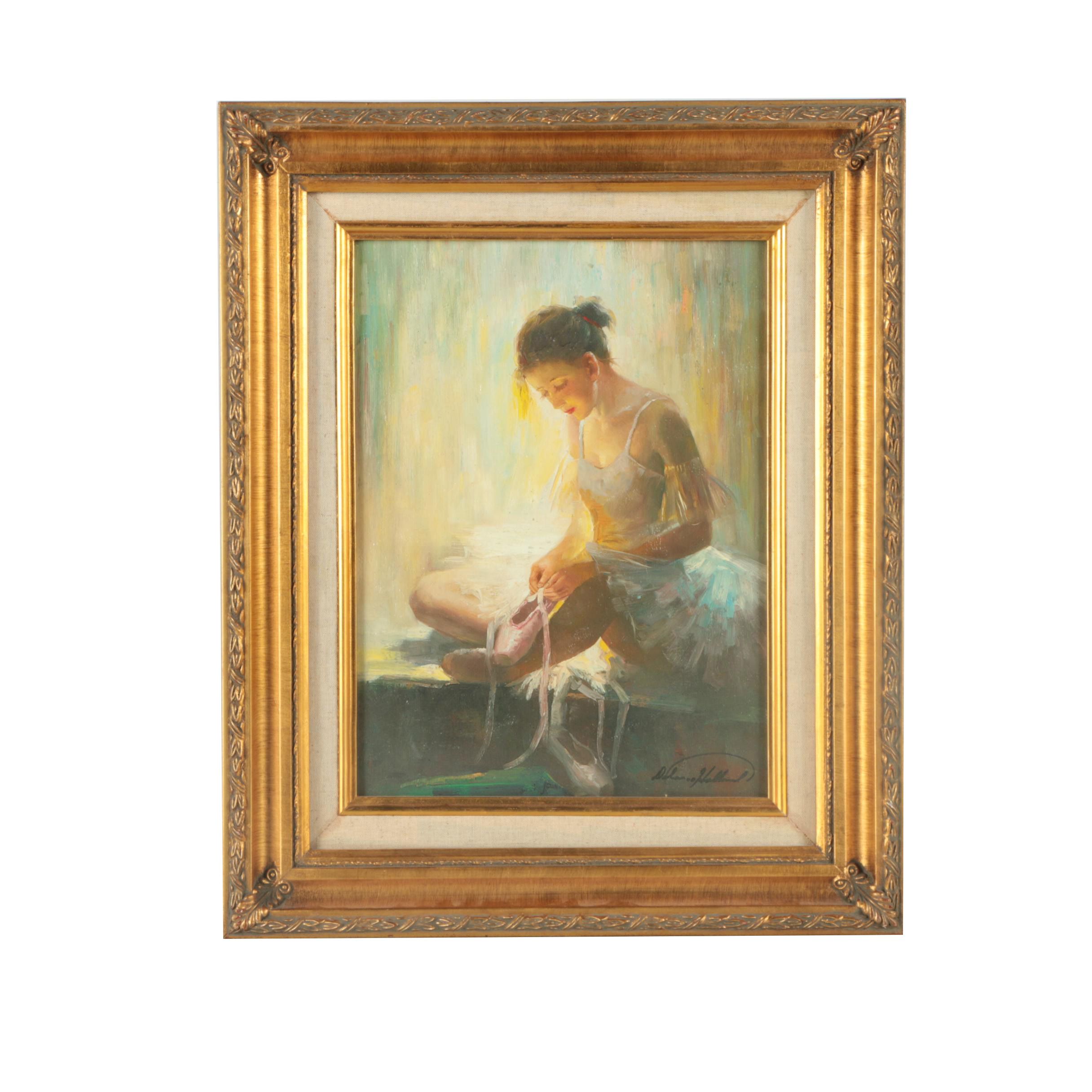 Giclee After Delano Holland's Painting "Dress Rehearsal"