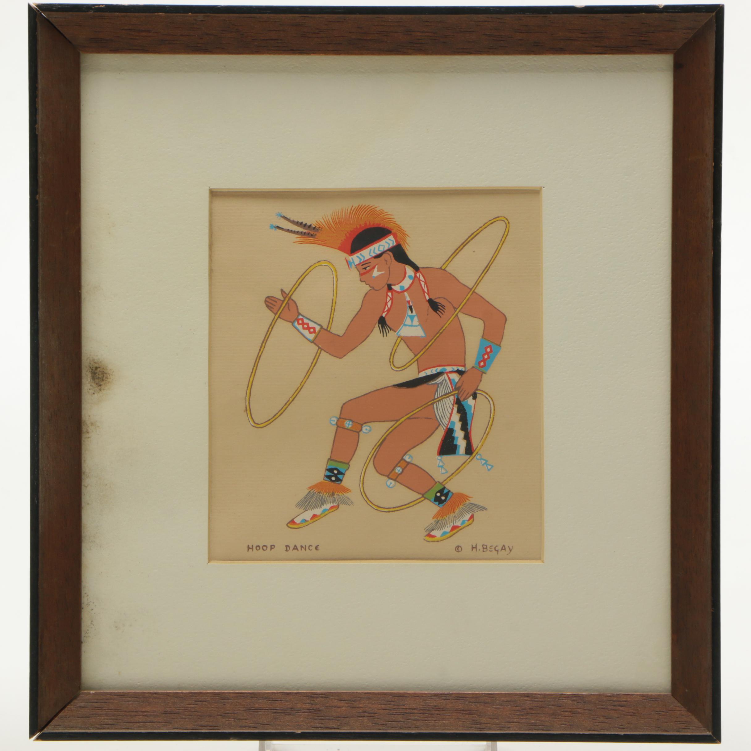 Serigraphs After Harrison Begay's "War Dance" and "Hoop Dance"