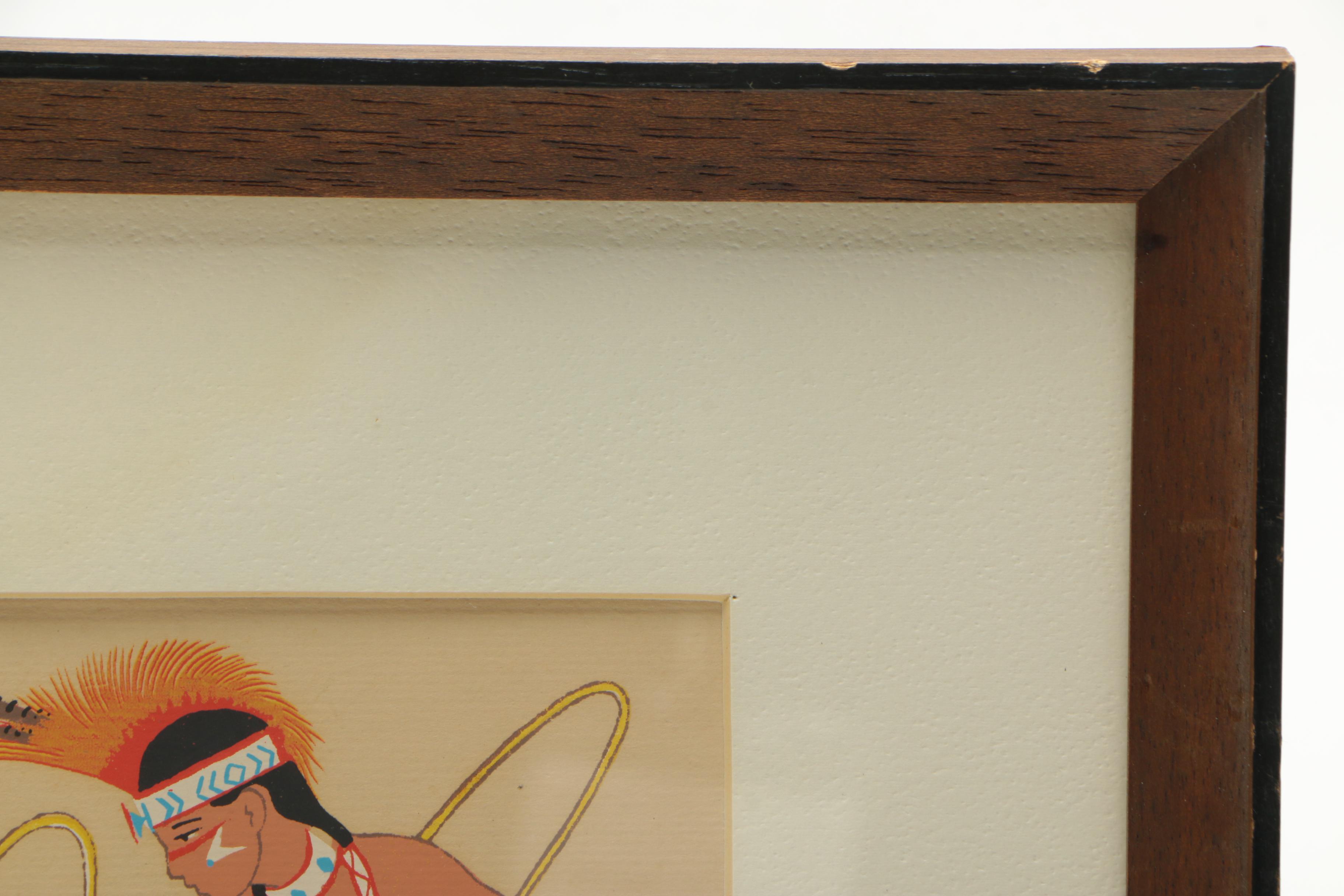 Serigraphs After Harrison Begay's "War Dance" and "Hoop Dance"