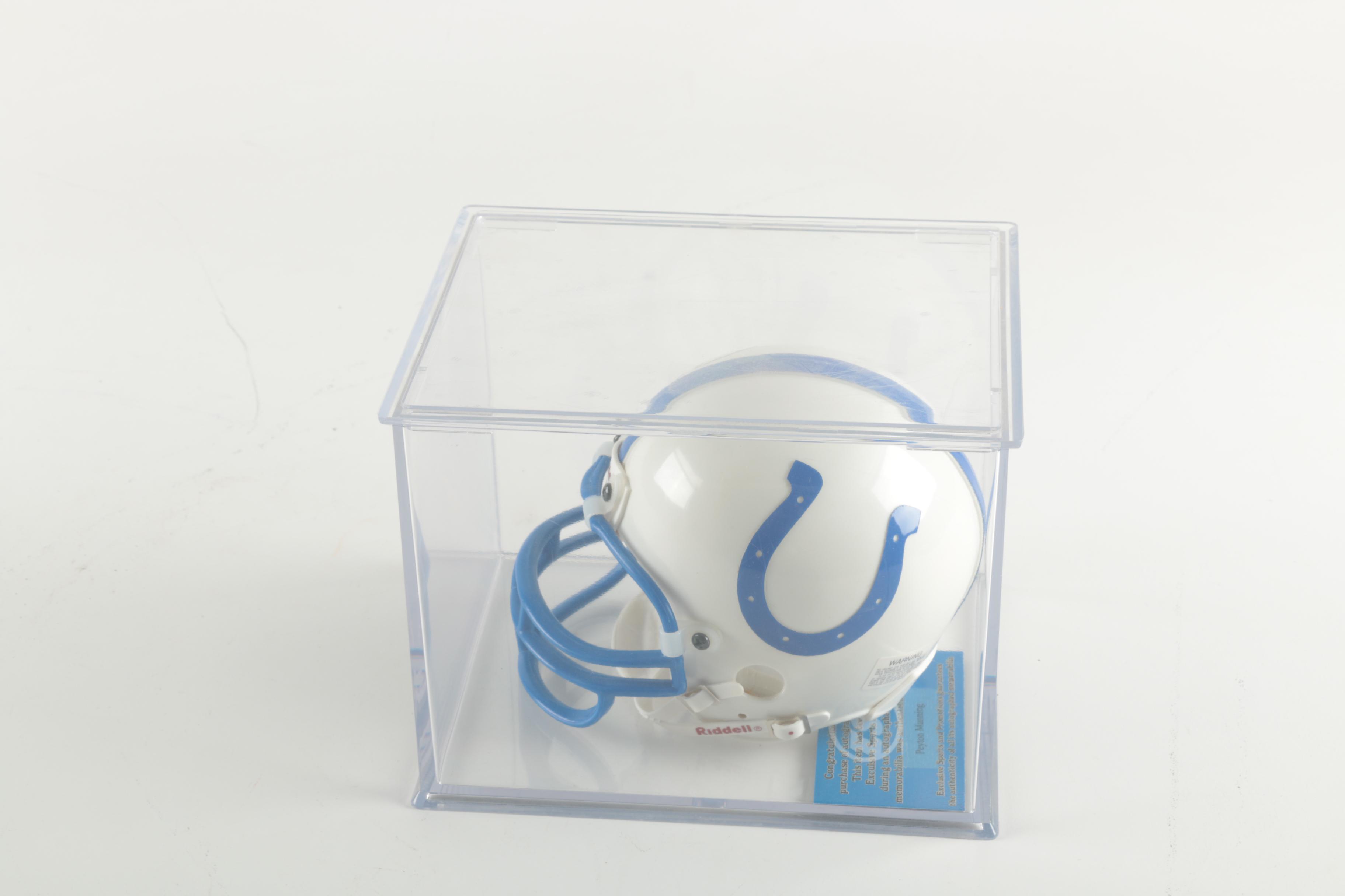 Peyton Manning Autographed Miniature Helmet