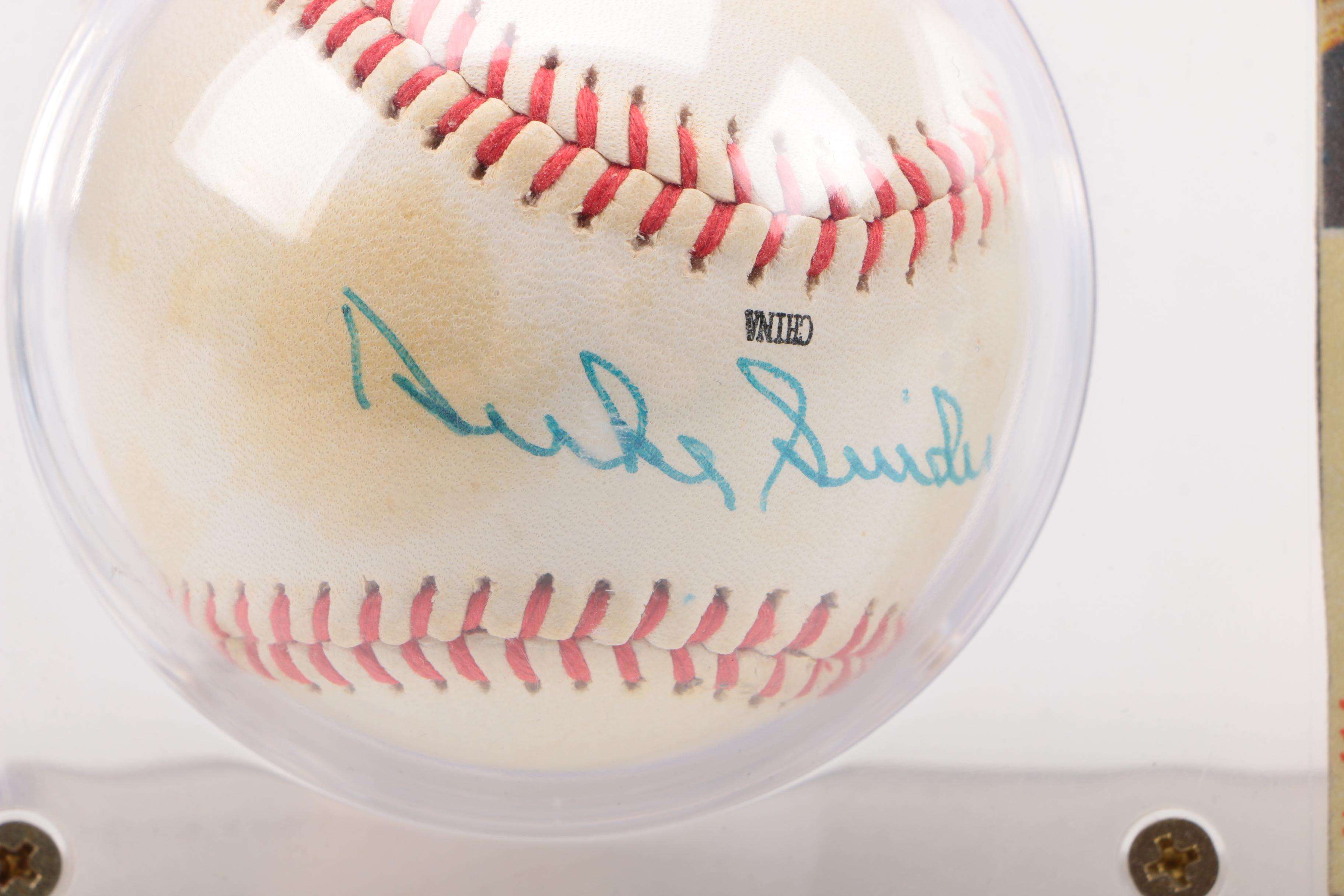 Duke Snider Autographed Baseball with Card
