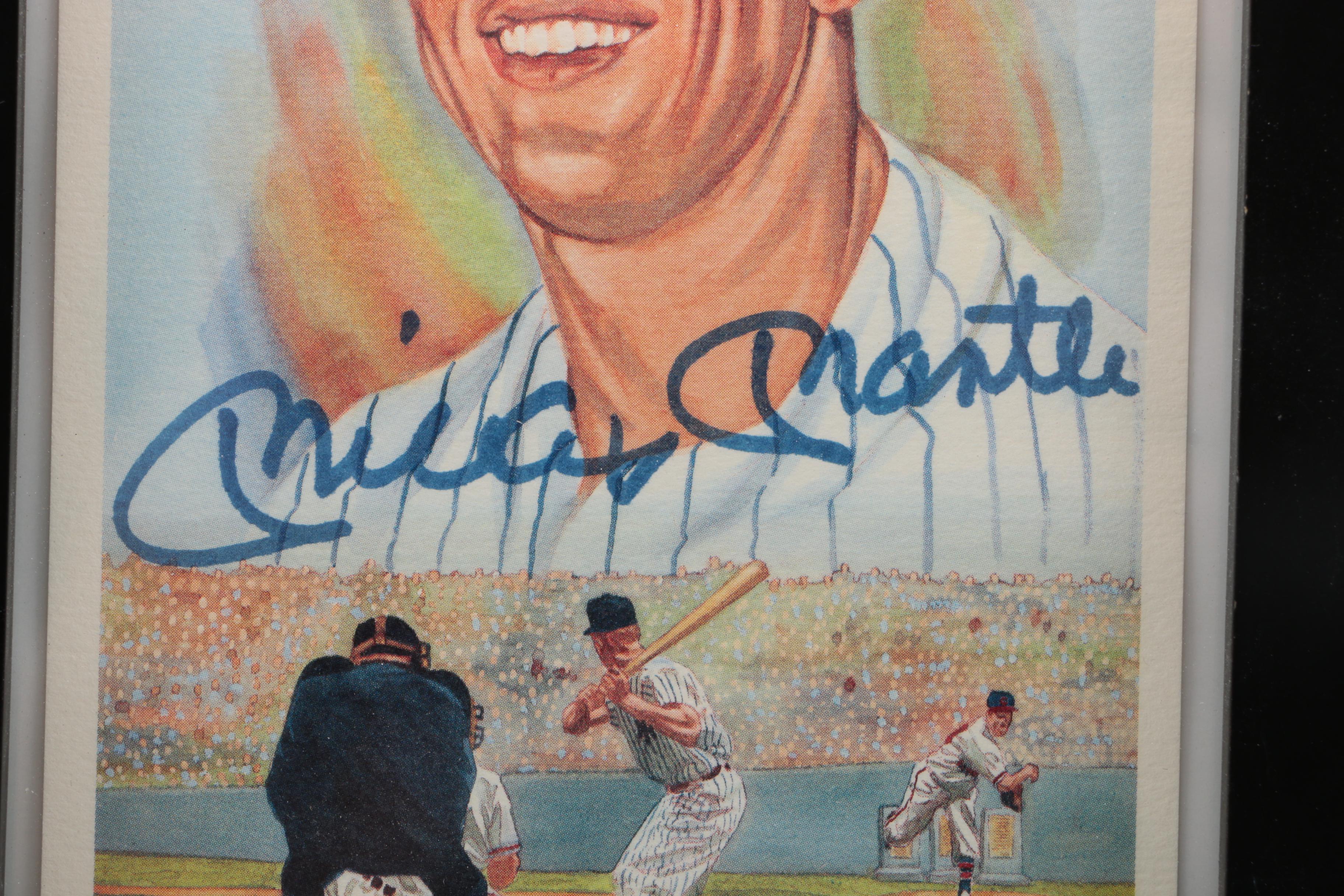 Mickey Mantle Signed Offset Lithograph