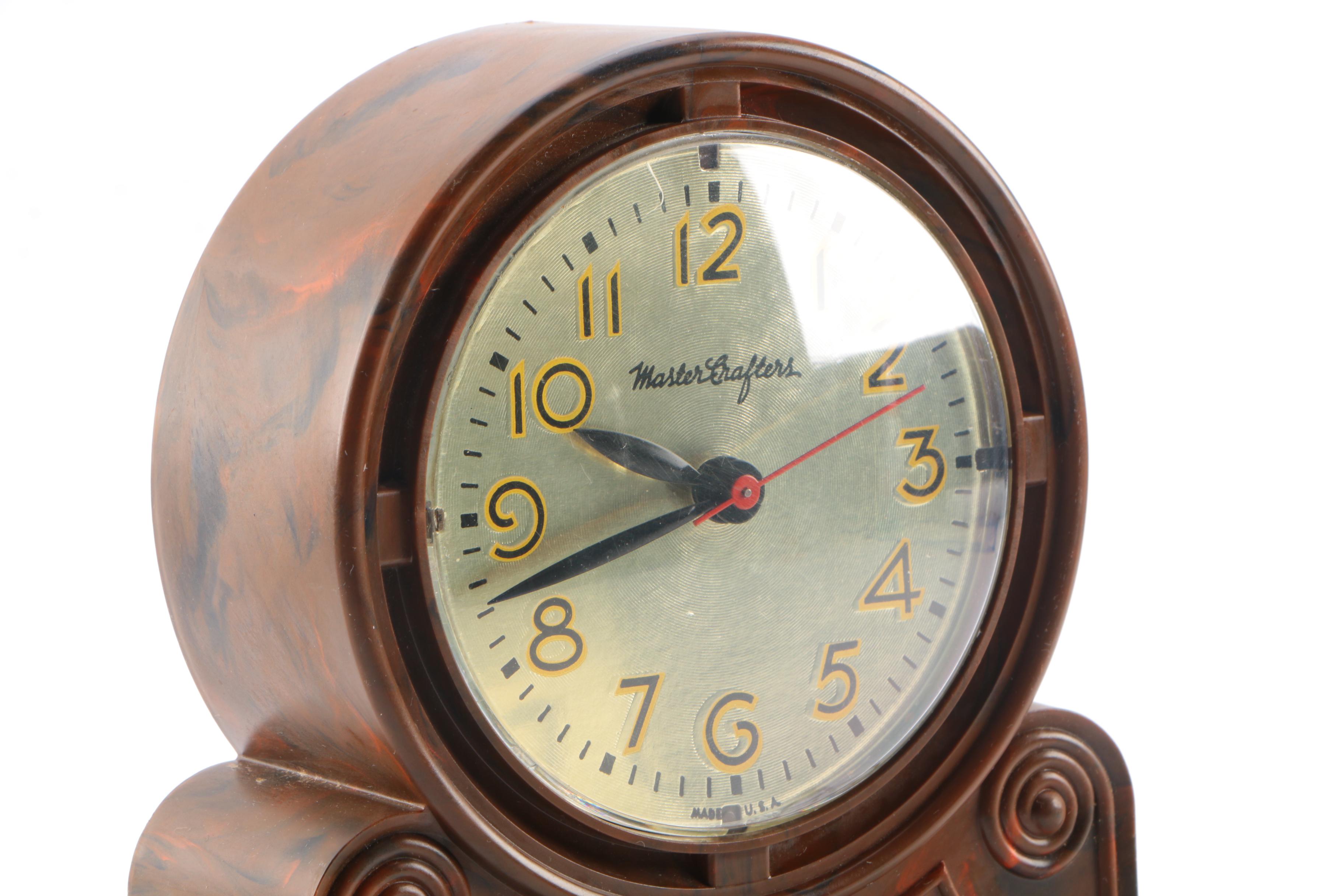 Master Crafters Mid-Century "Swinging Playmates" Clock