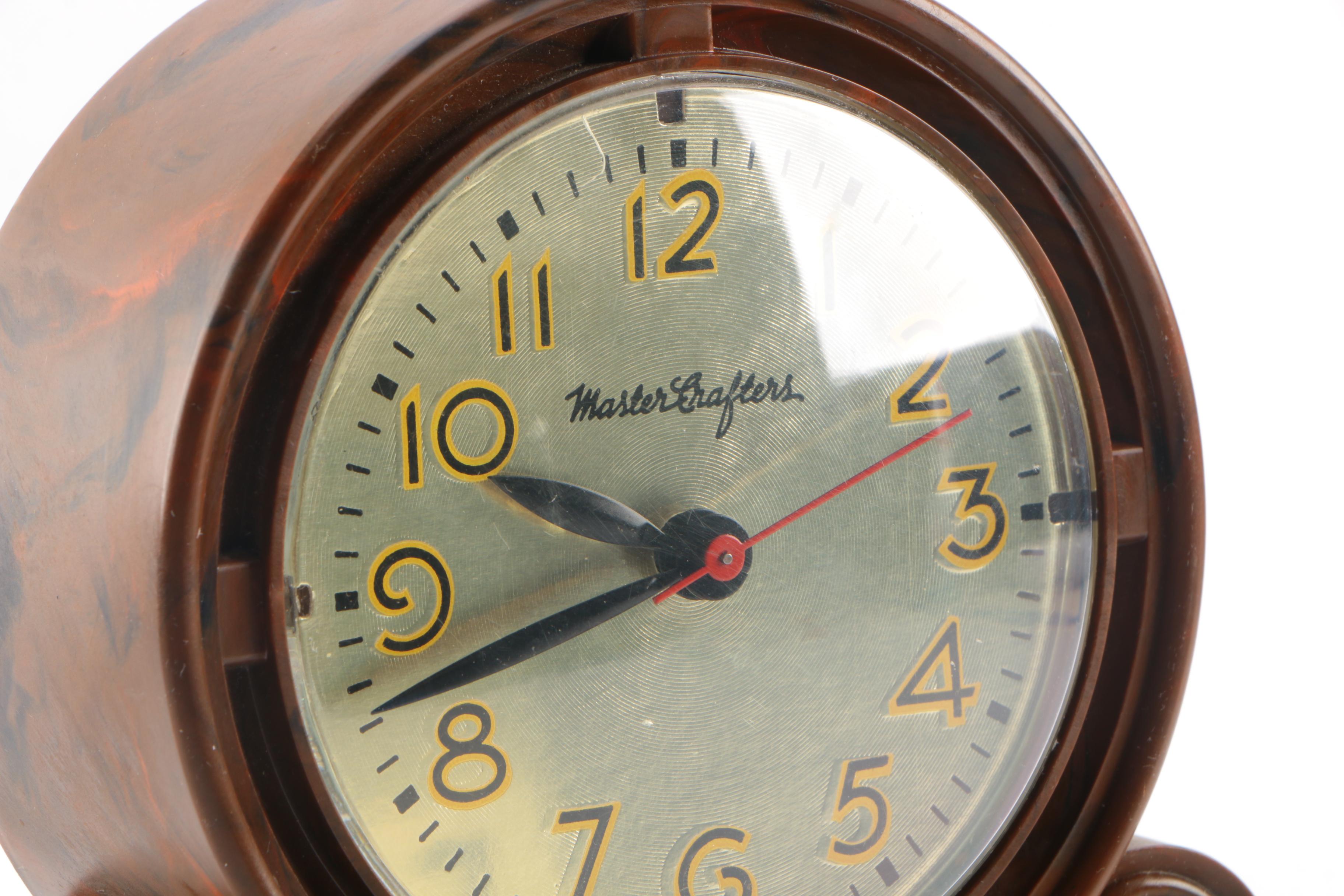 Master Crafters Mid-Century "Swinging Playmates" Clock