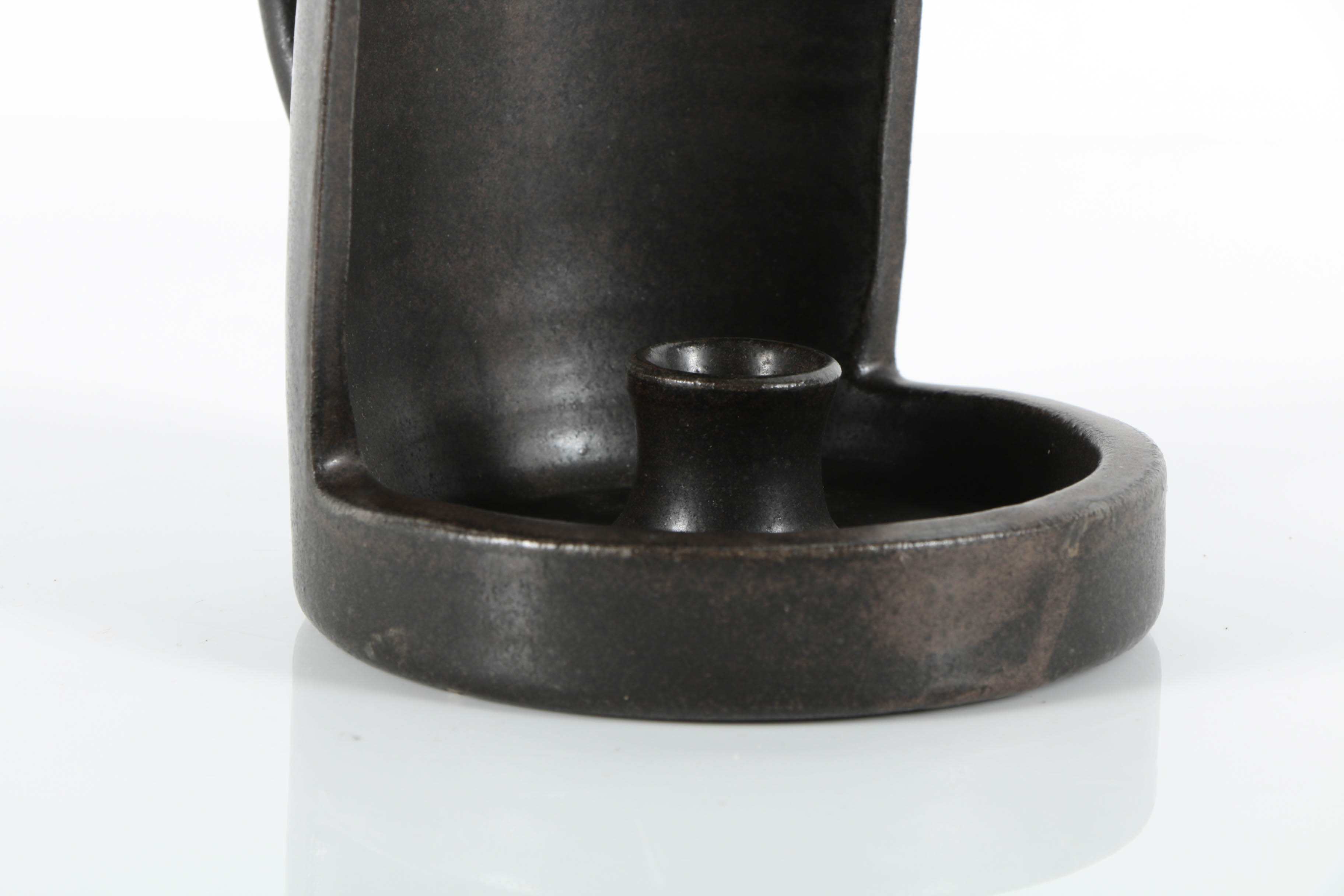 Fulper Hooded Ceramic Candle Sconce