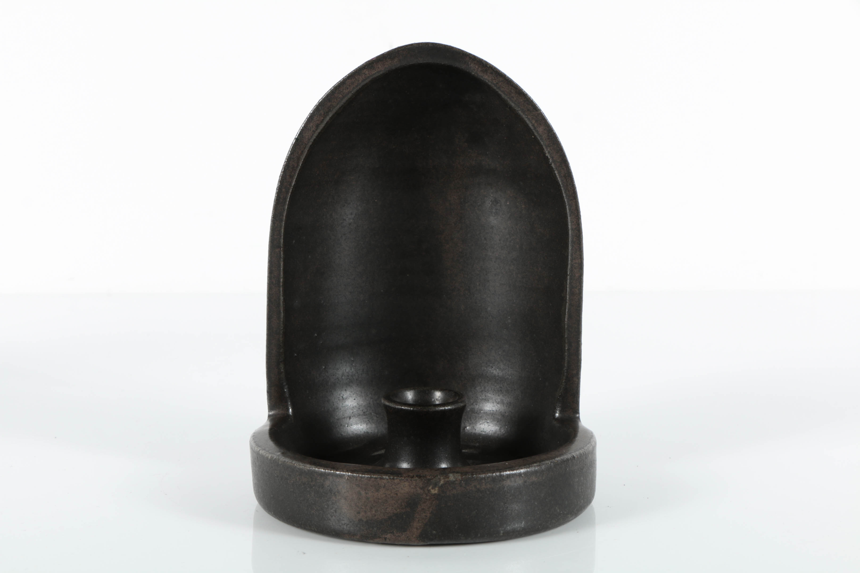 Fulper Hooded Ceramic Candle Sconce