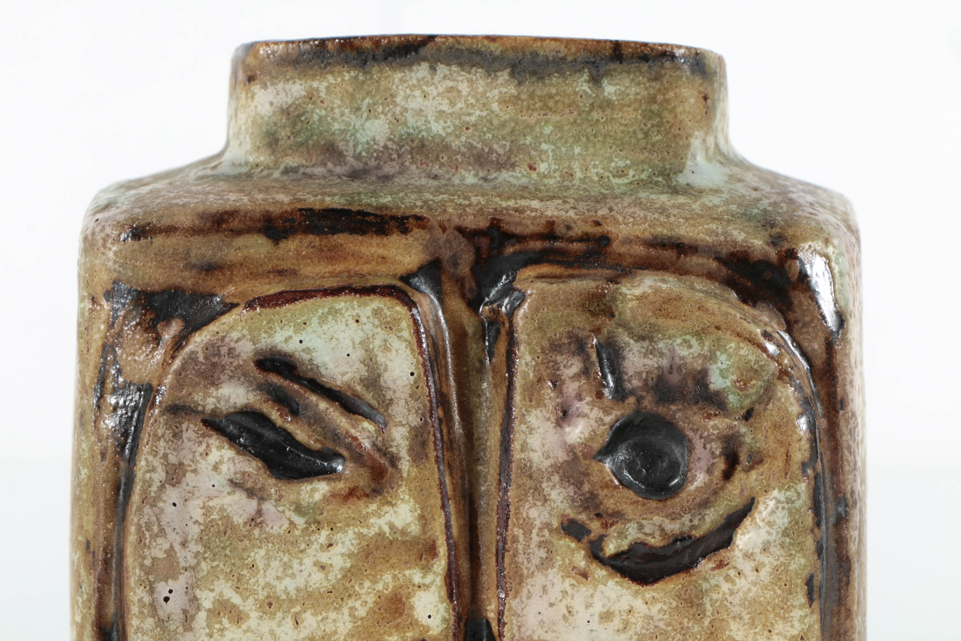 Helmut Schäffenacker Decorative Vase "Faces"