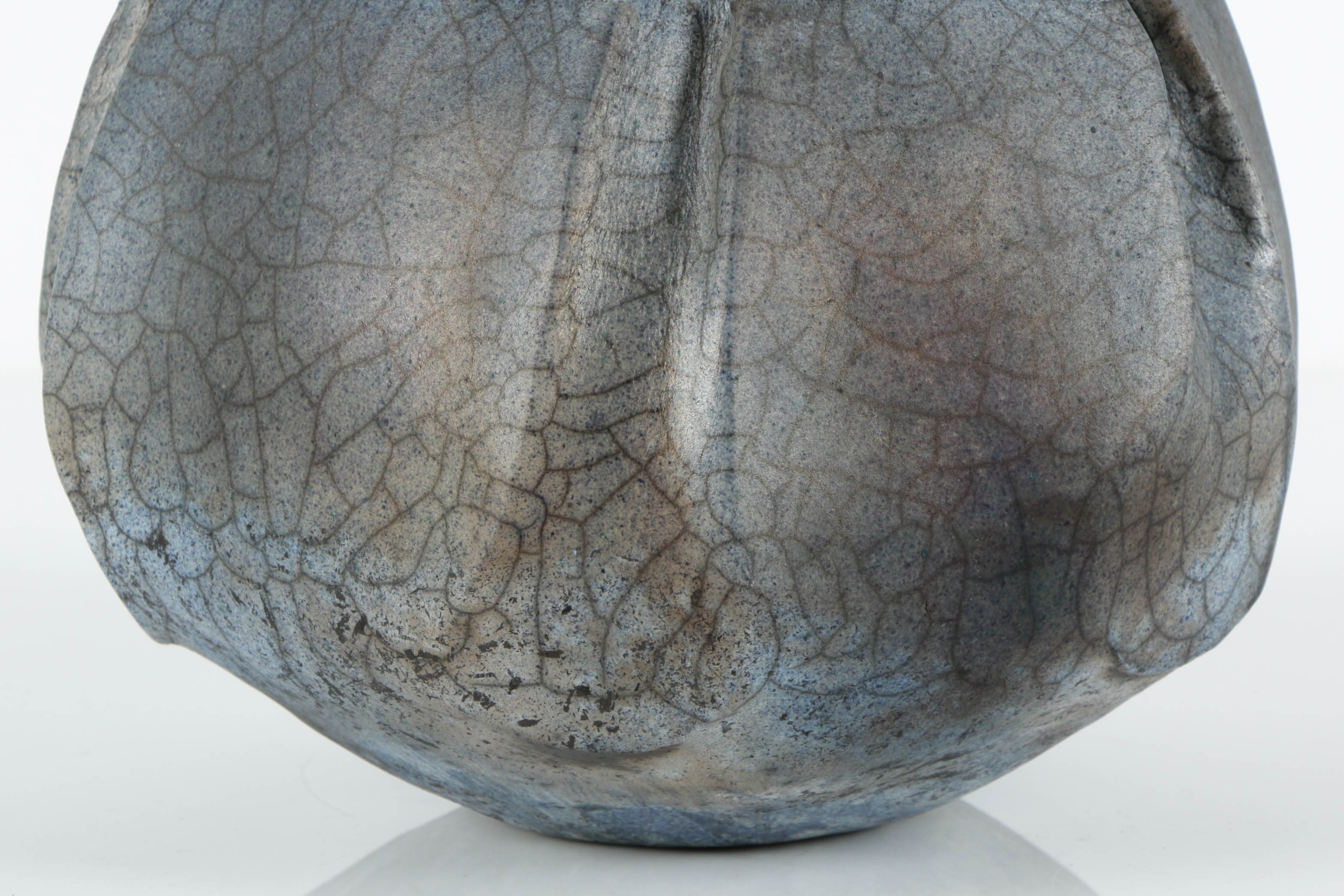 Hand Thrown and Altered Raku Fired Bowl