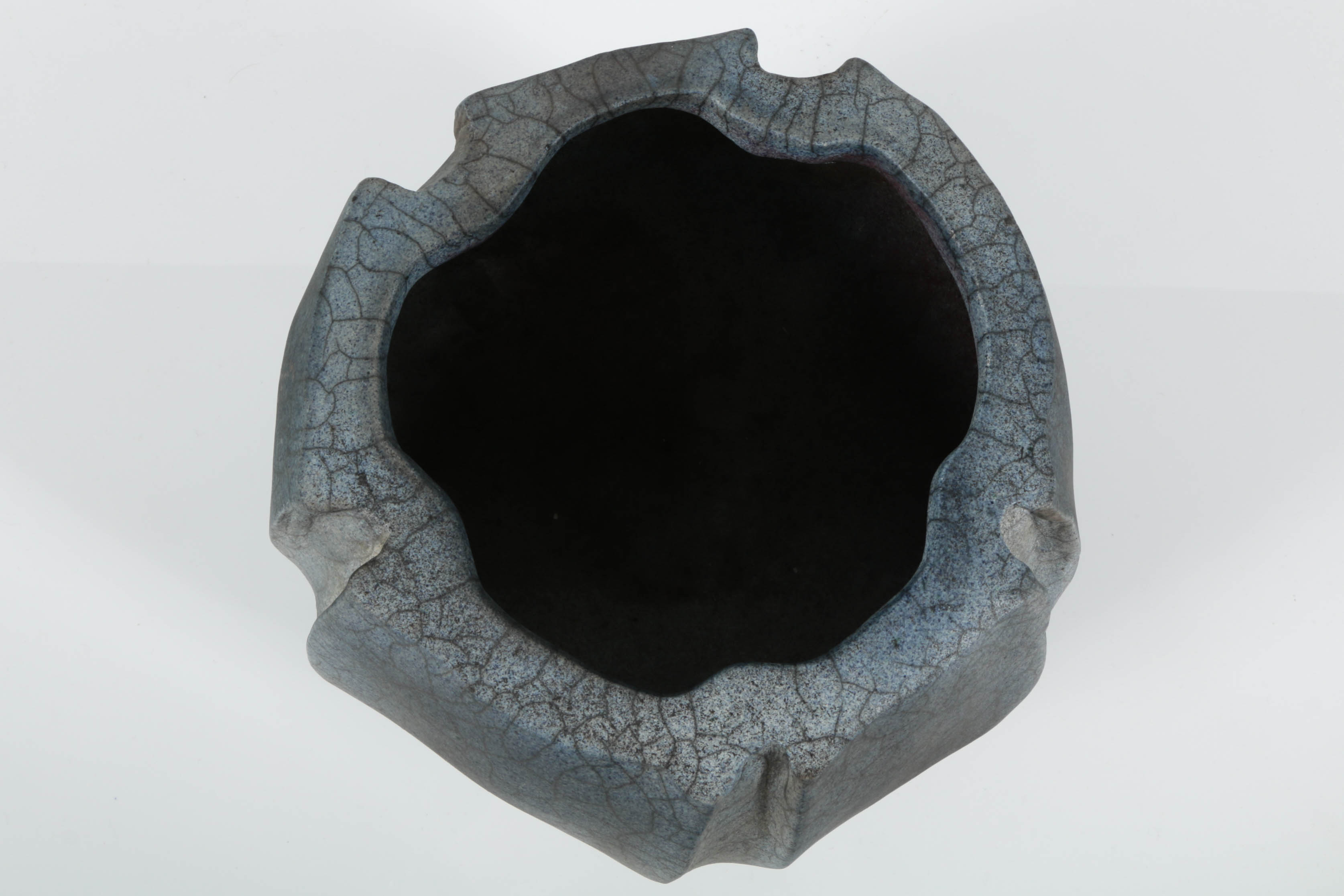 Hand Thrown and Altered Raku Fired Bowl