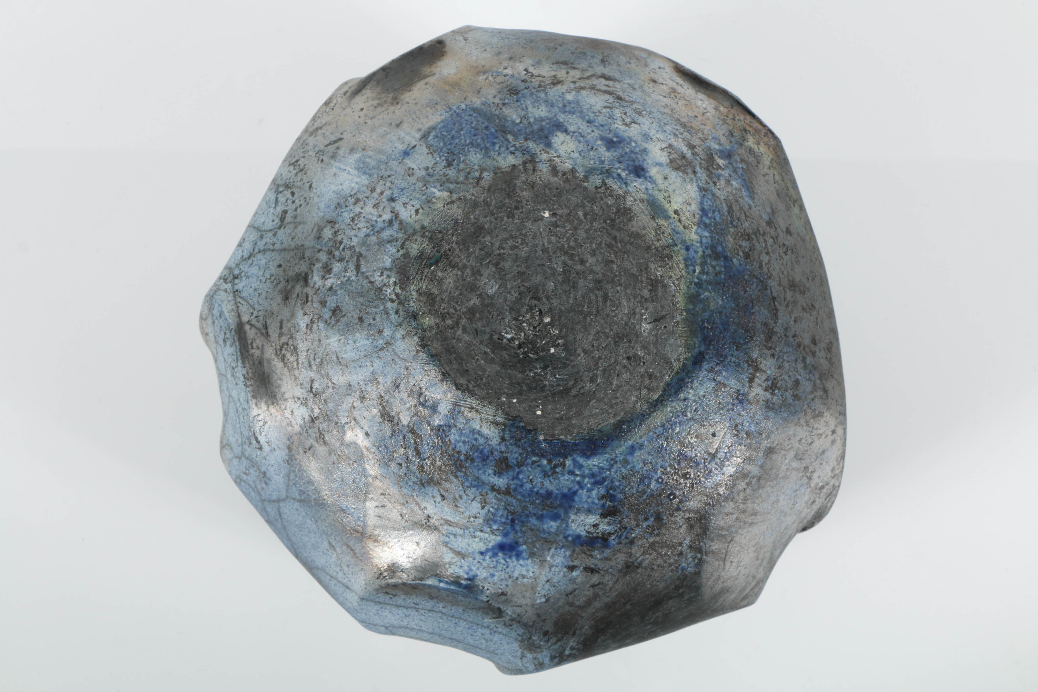 Hand Thrown and Altered Raku Fired Bowl