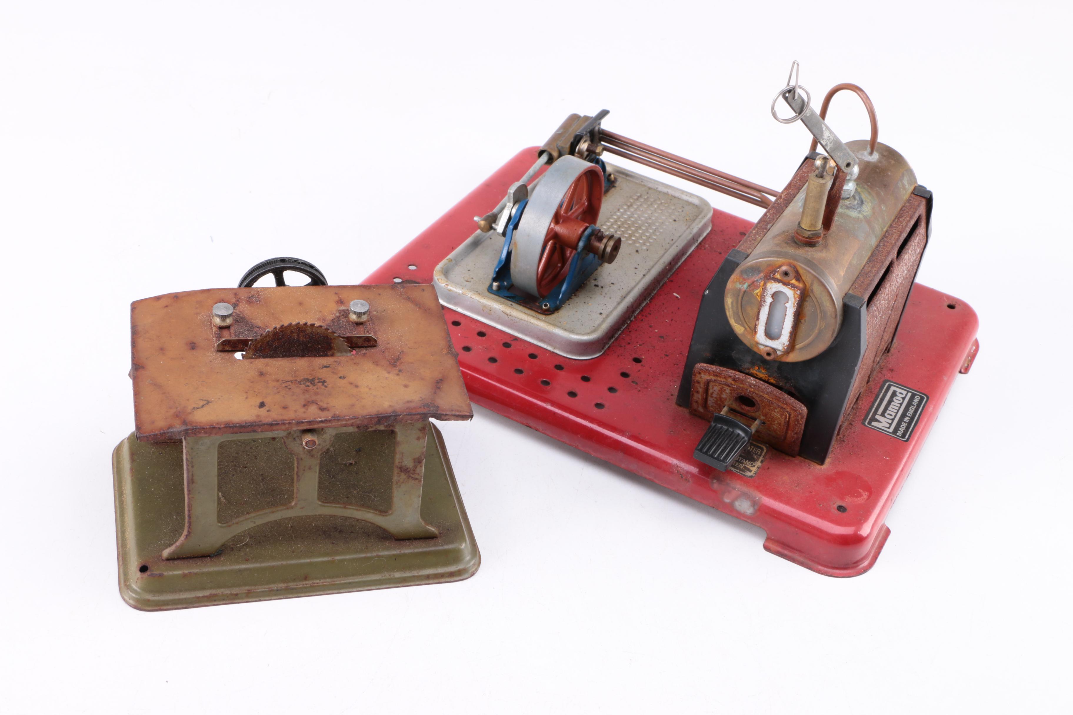 Vintage Mamod Pressed Steel Steam Engine Model