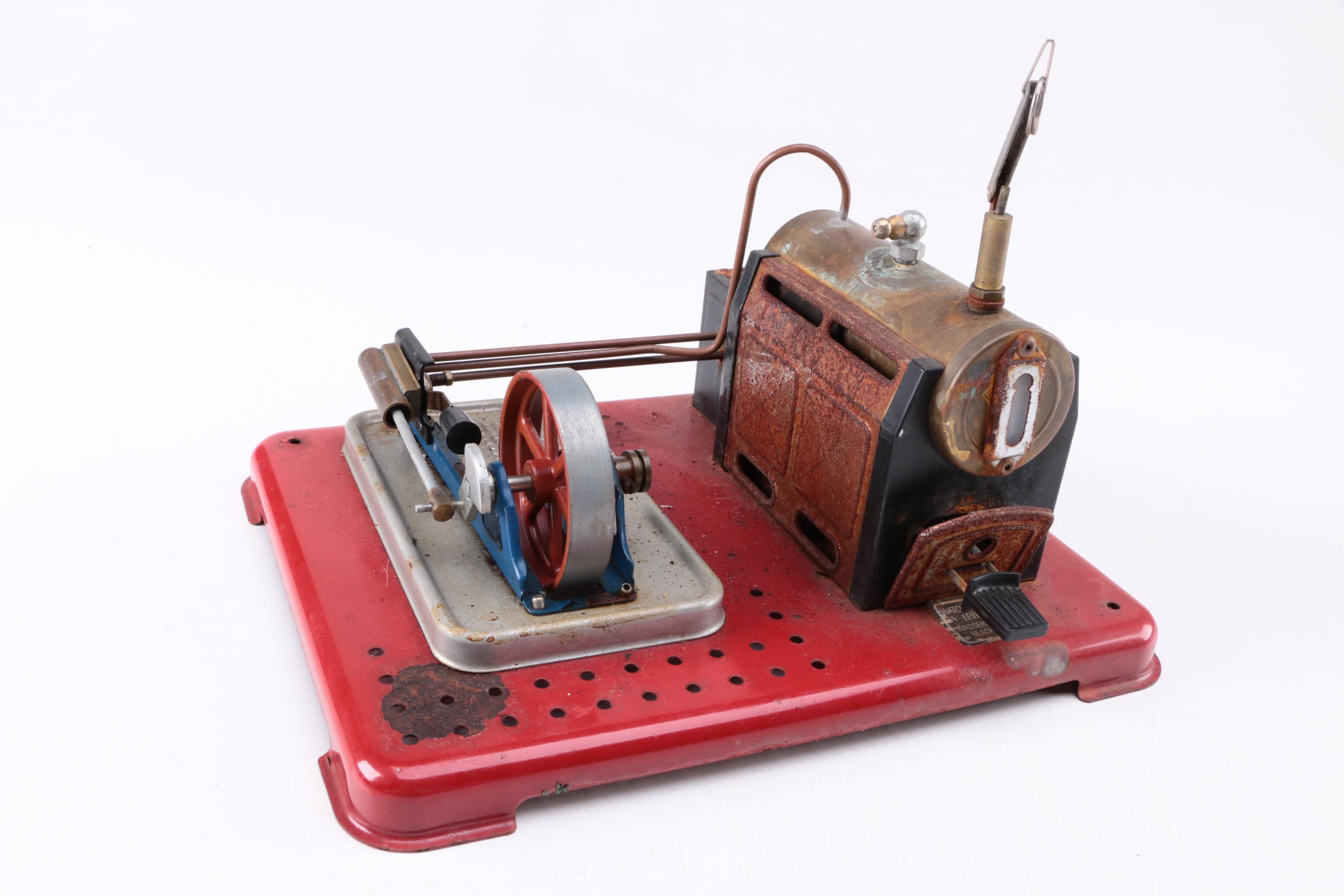 Vintage Mamod Pressed Steel Steam Engine Model