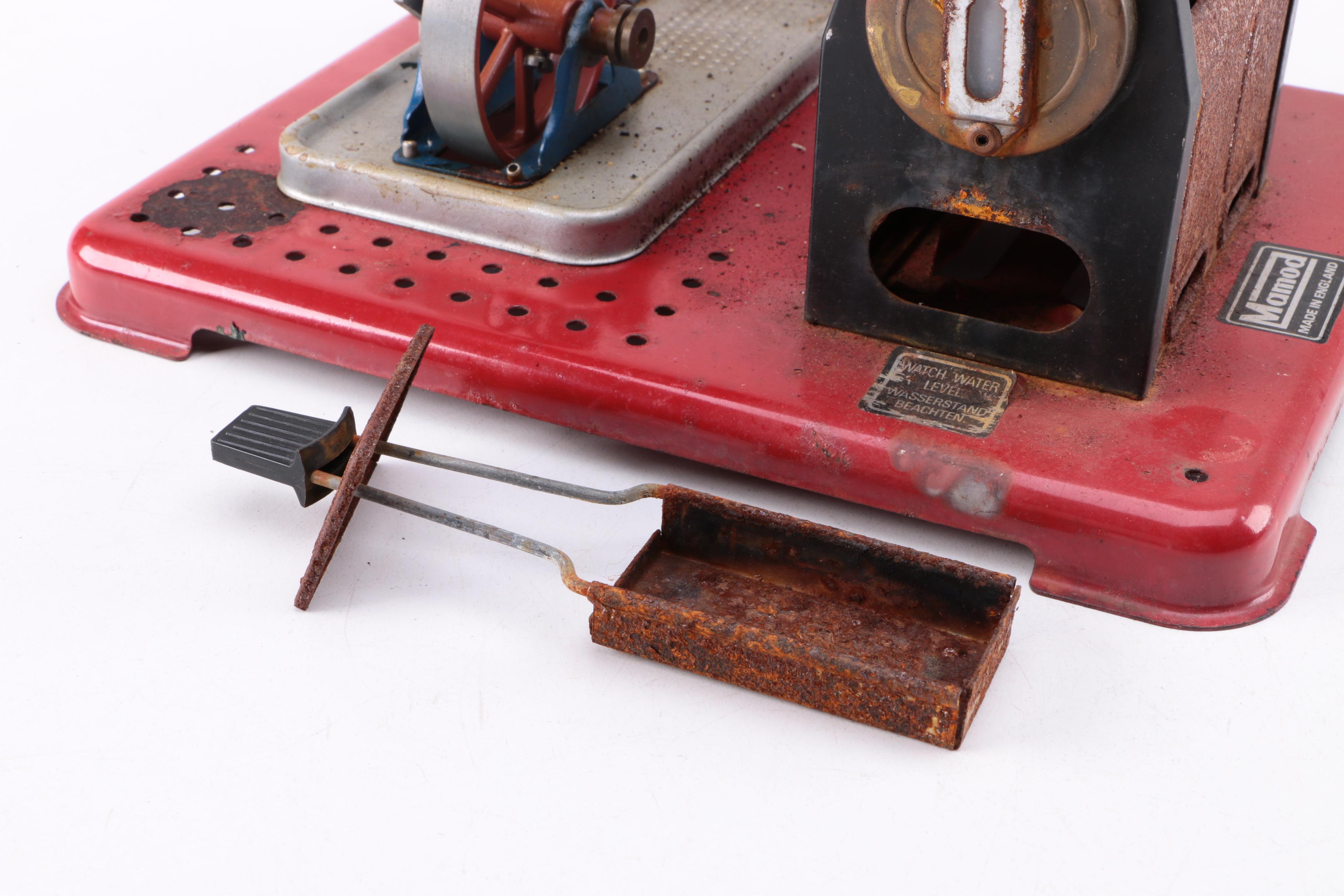 Vintage Mamod Pressed Steel Steam Engine Model