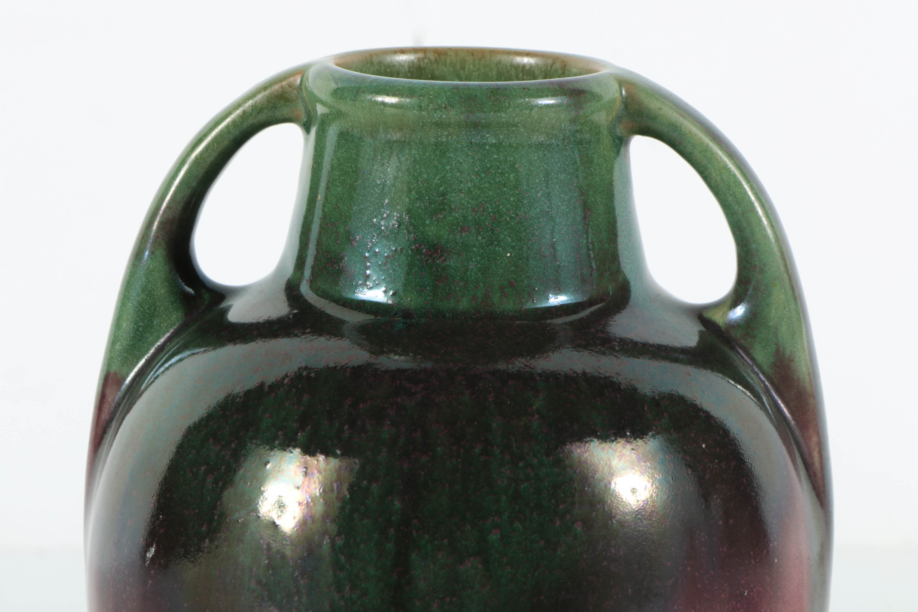 Fulper Ceramic Double-Handled Vase