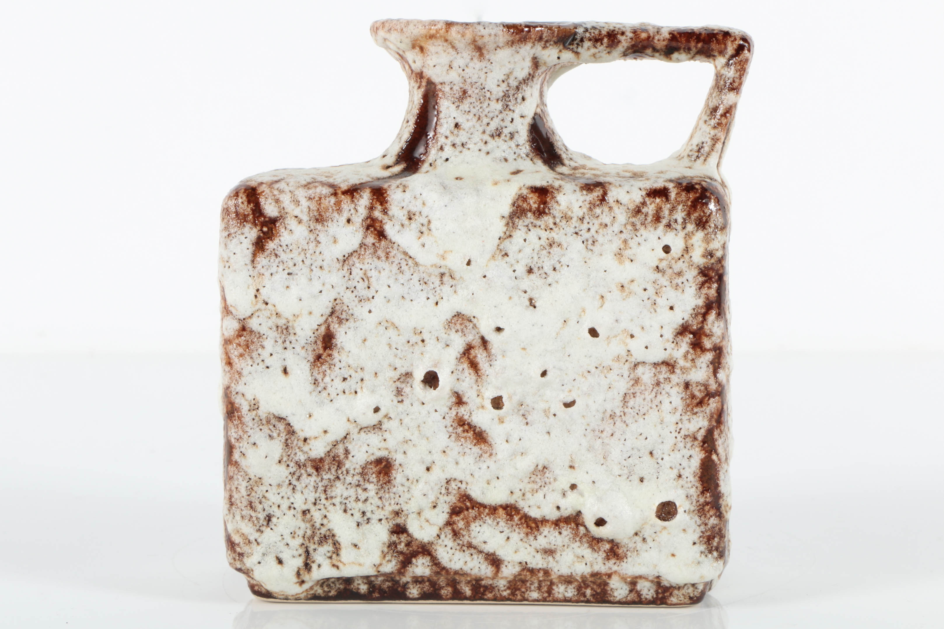 Attributed to Jopeko Keramic Fat Lava Handled Vase