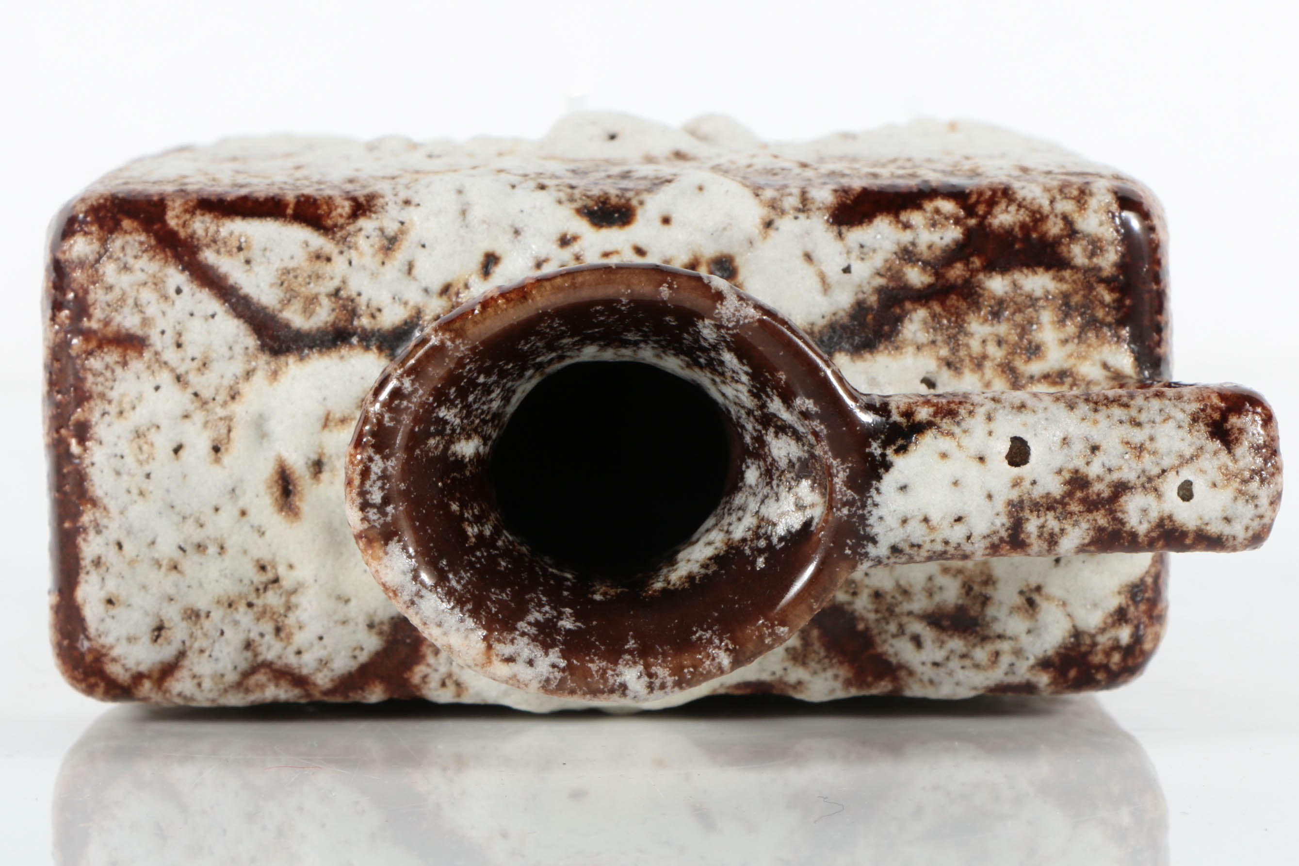 Attributed to Jopeko Keramic Fat Lava Handled Vase