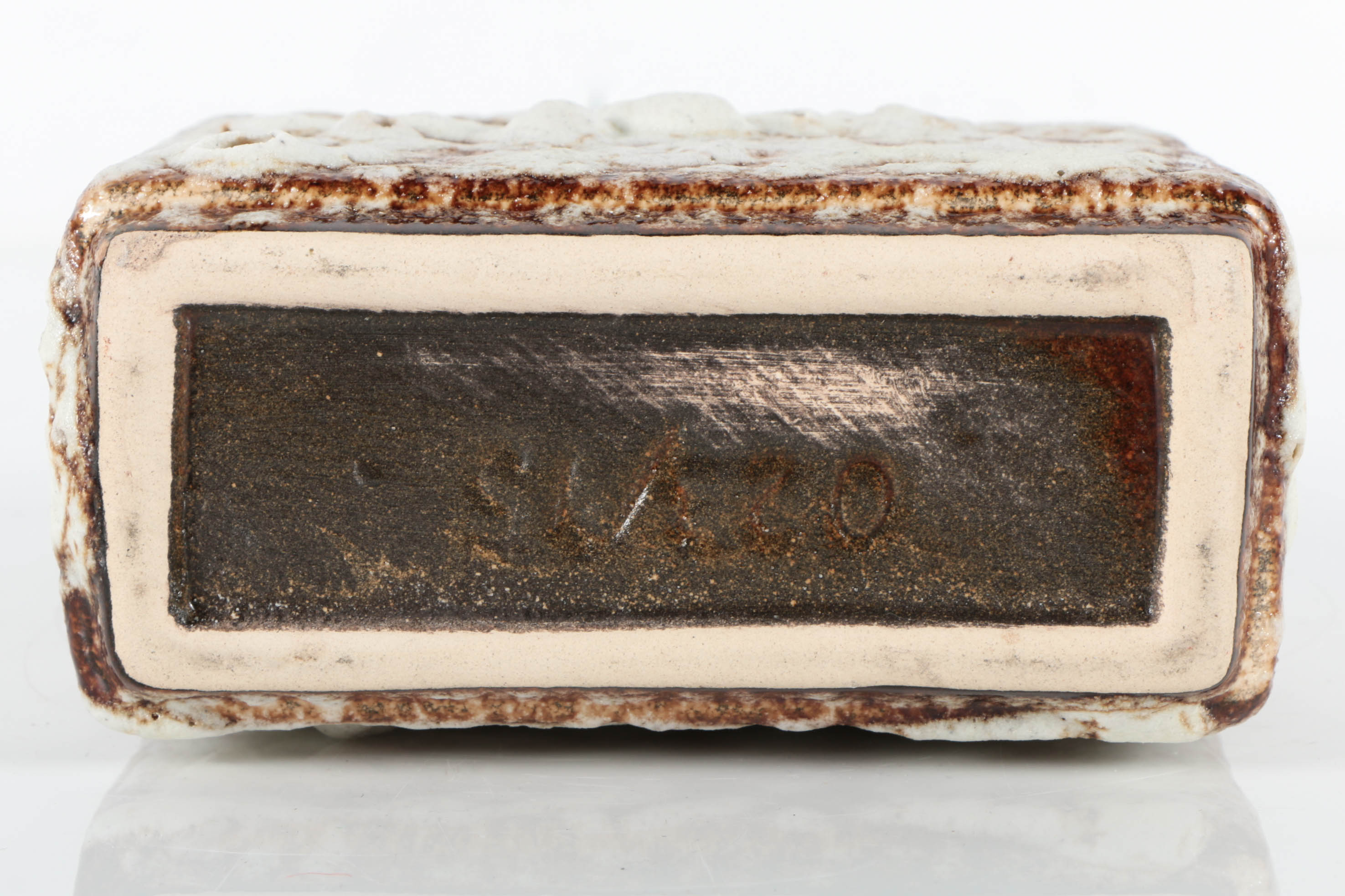 Attributed to Jopeko Keramic Fat Lava Handled Vase