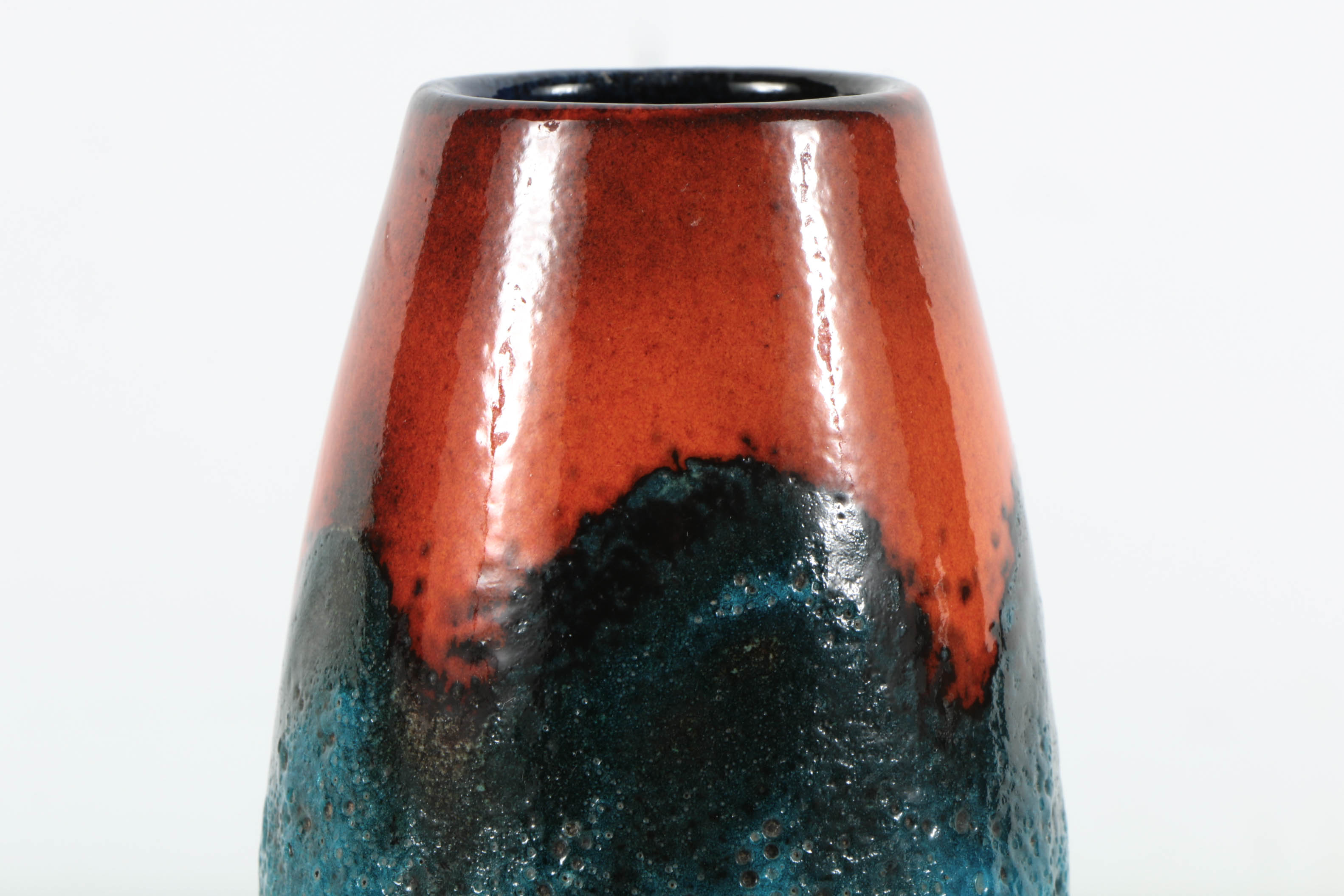 West German Studio Fat Lava Vase