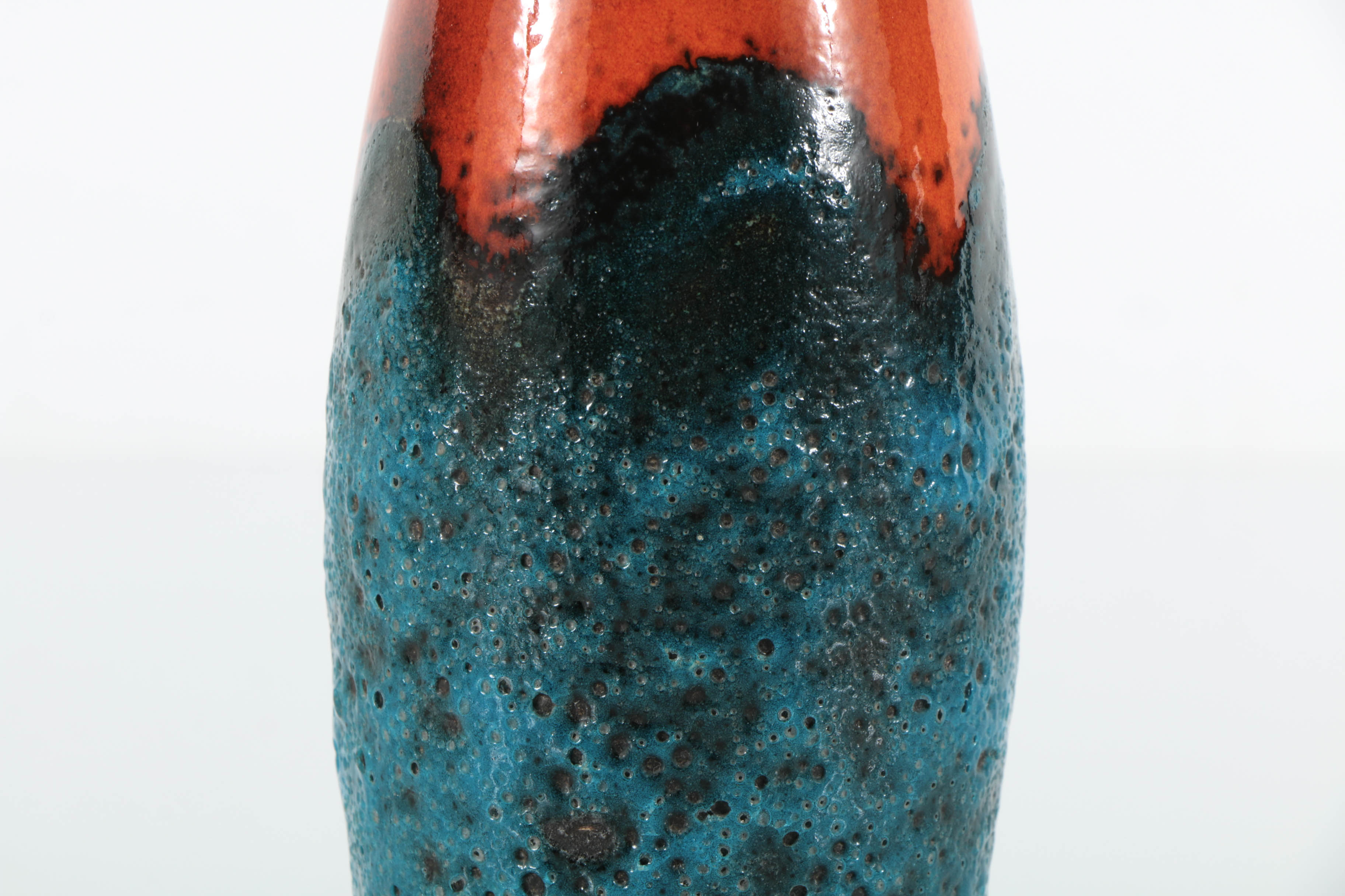 West German Studio Fat Lava Vase