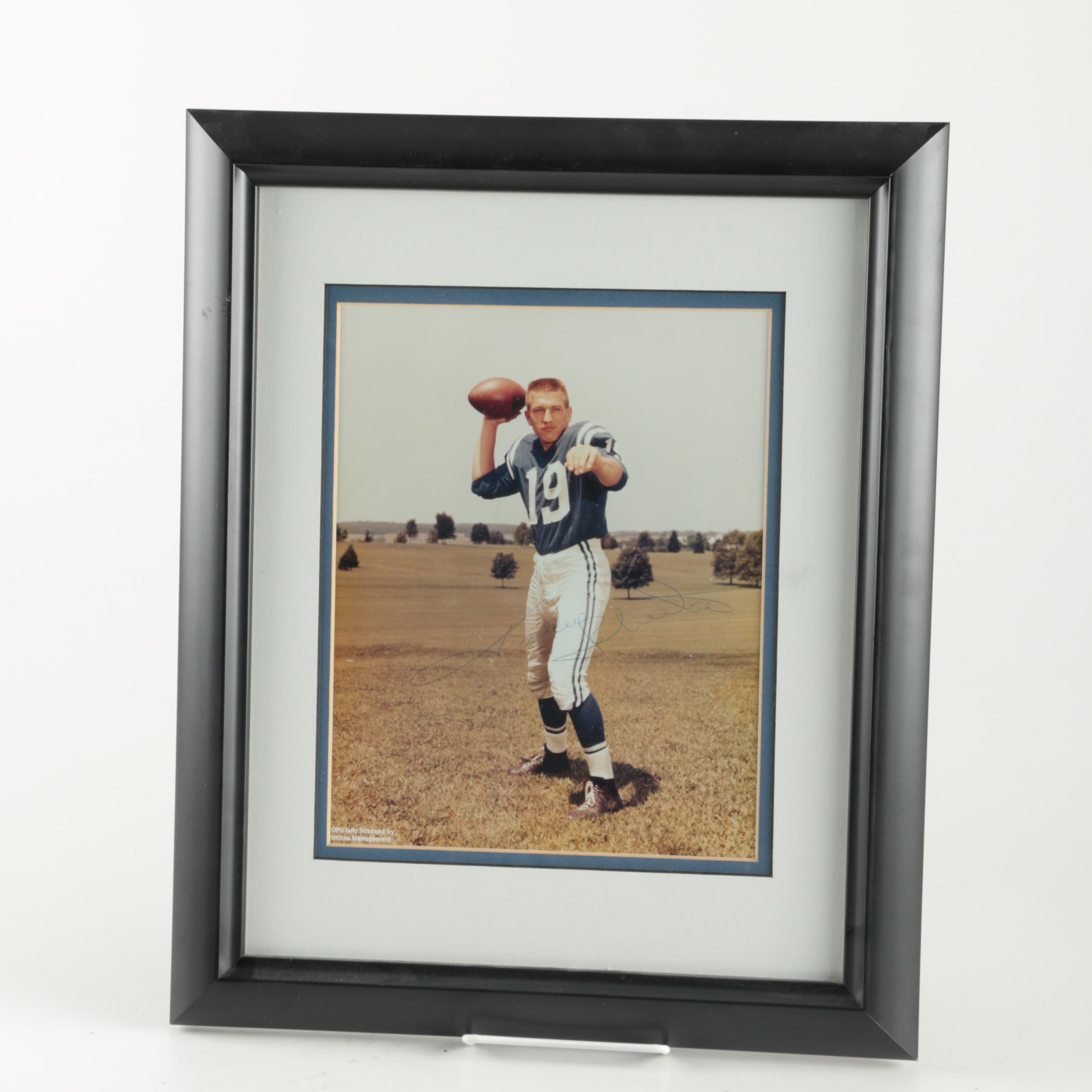 Johnny Unitas Autographed Photo