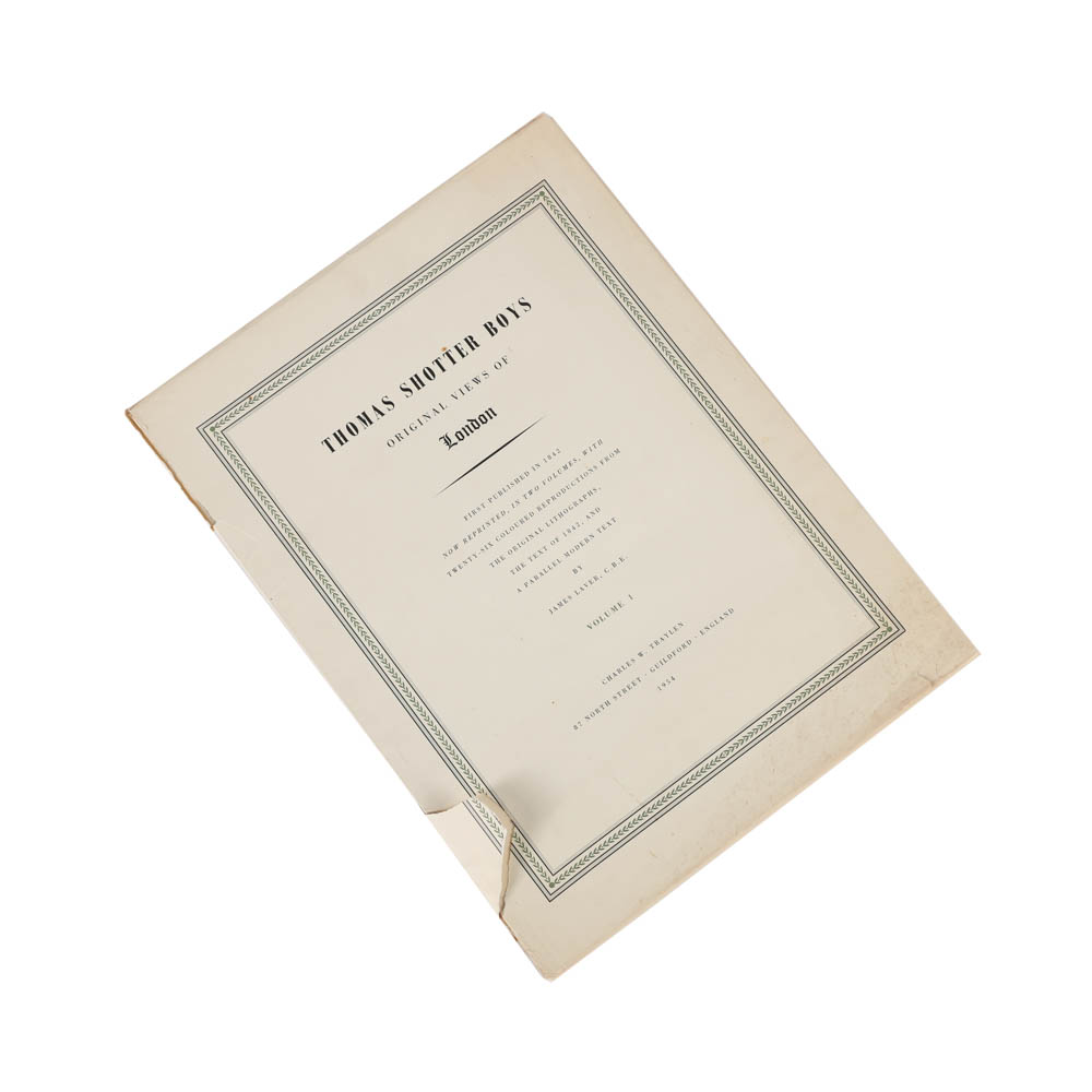 1954 Thomas Shotter Boys Offset Lithographs and Text "Original Views of London"