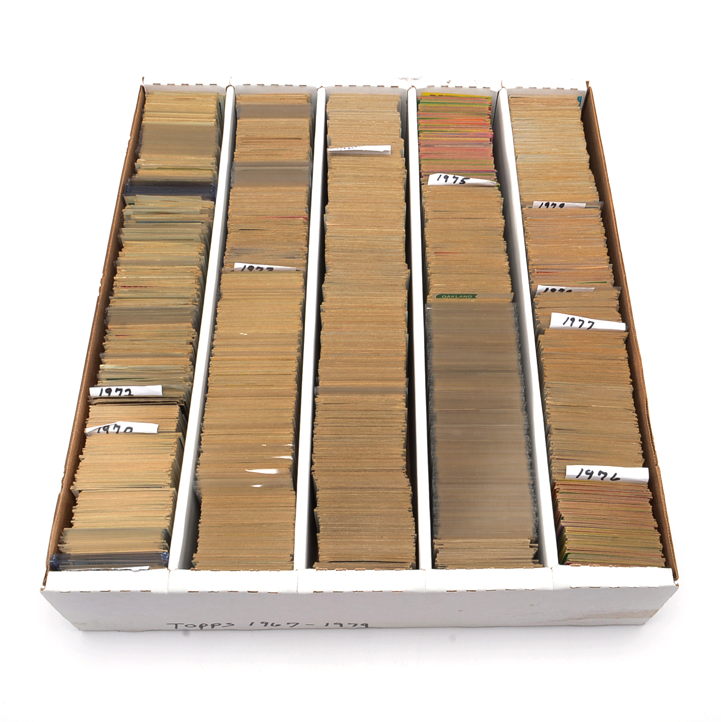 1967-1979 Five Thousand Count Box Topps Baseball Cards