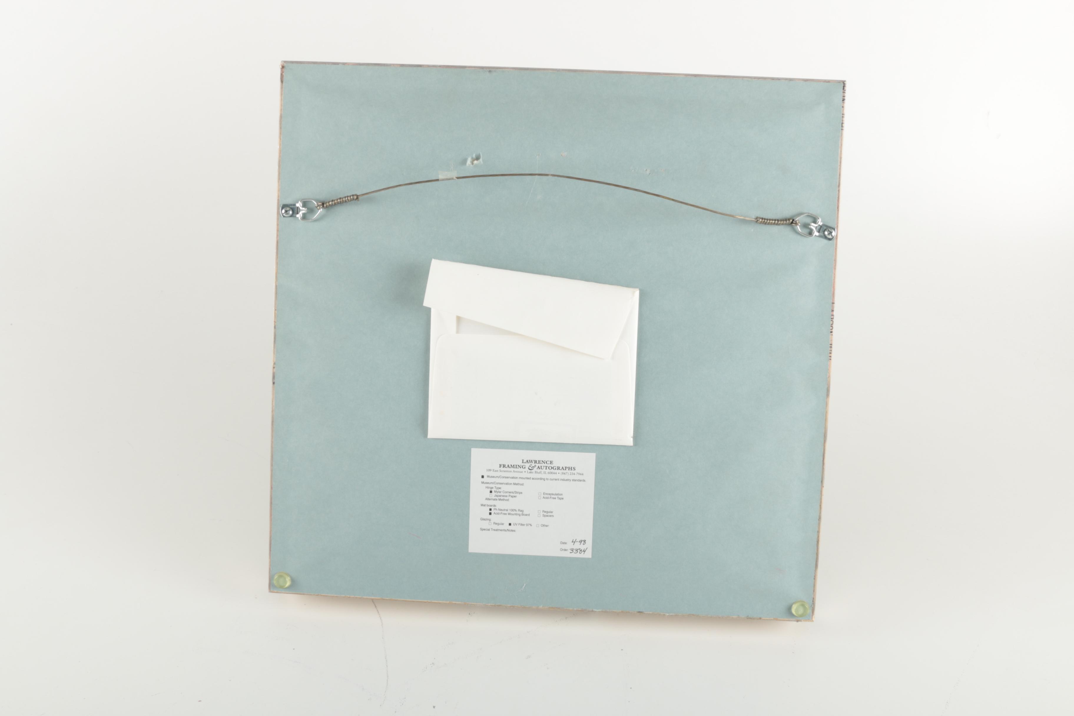 Laurel and Hardy Autographed Framed Photo