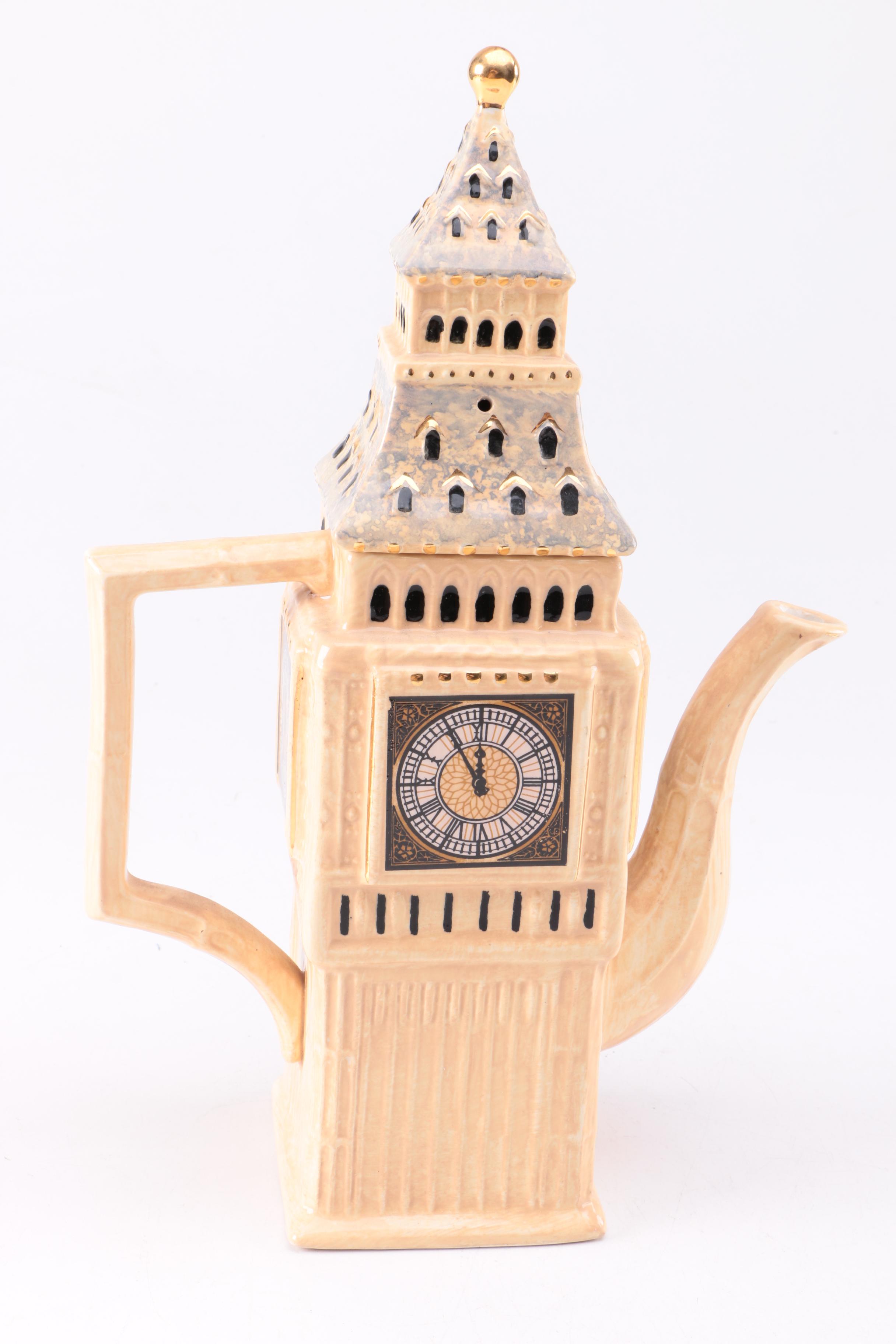 Big Ben Teapot with Other Collectibles