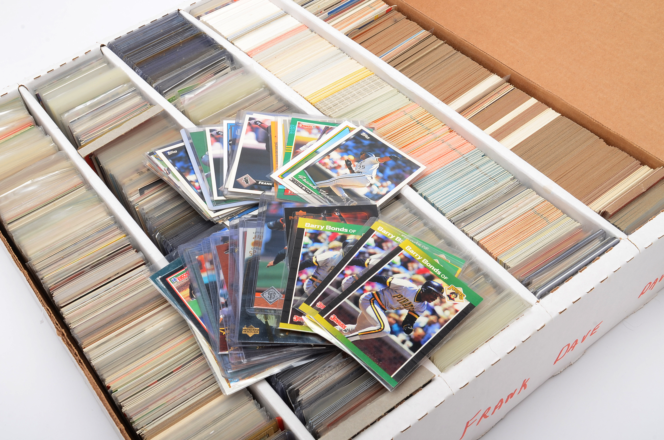 1980s and 1990s Baseball Card Collection In Two Large Boxes