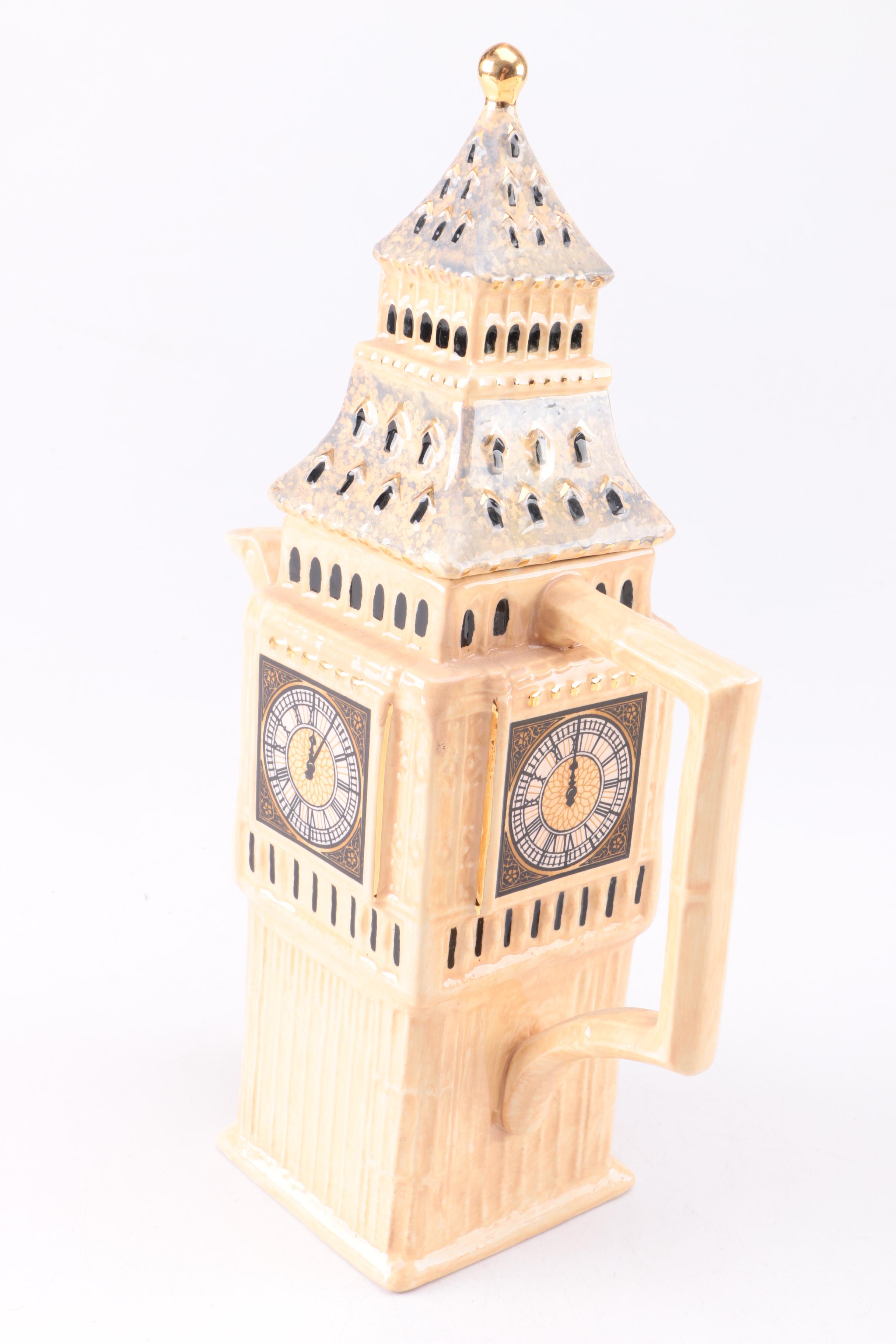 Big Ben Teapot with Other Collectibles