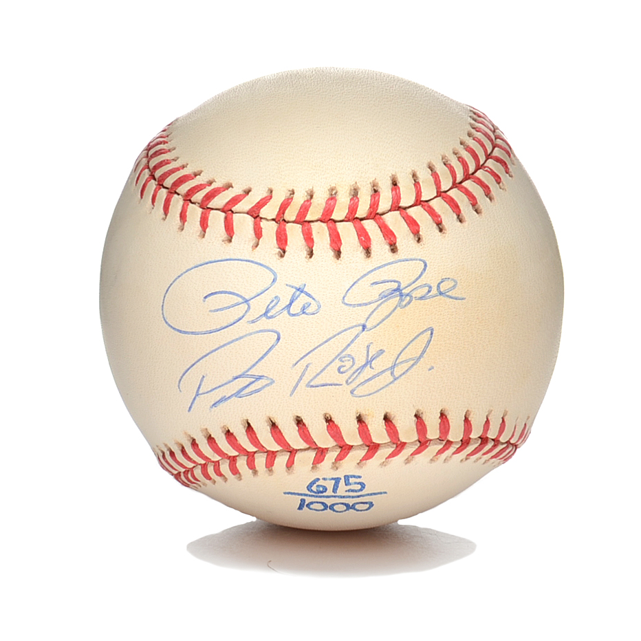 Pete Sr. and Jr. Signed Baseball  Limited Amount  COA