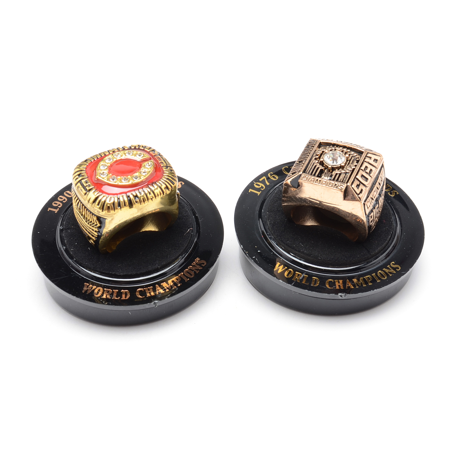 1976 and 1990 Replica World Series Rings