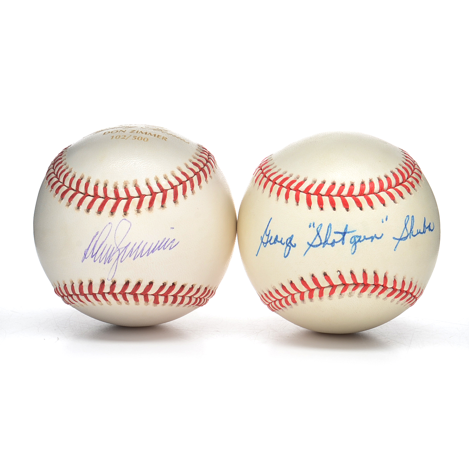Zimmer and Shuba Signed Baseballs