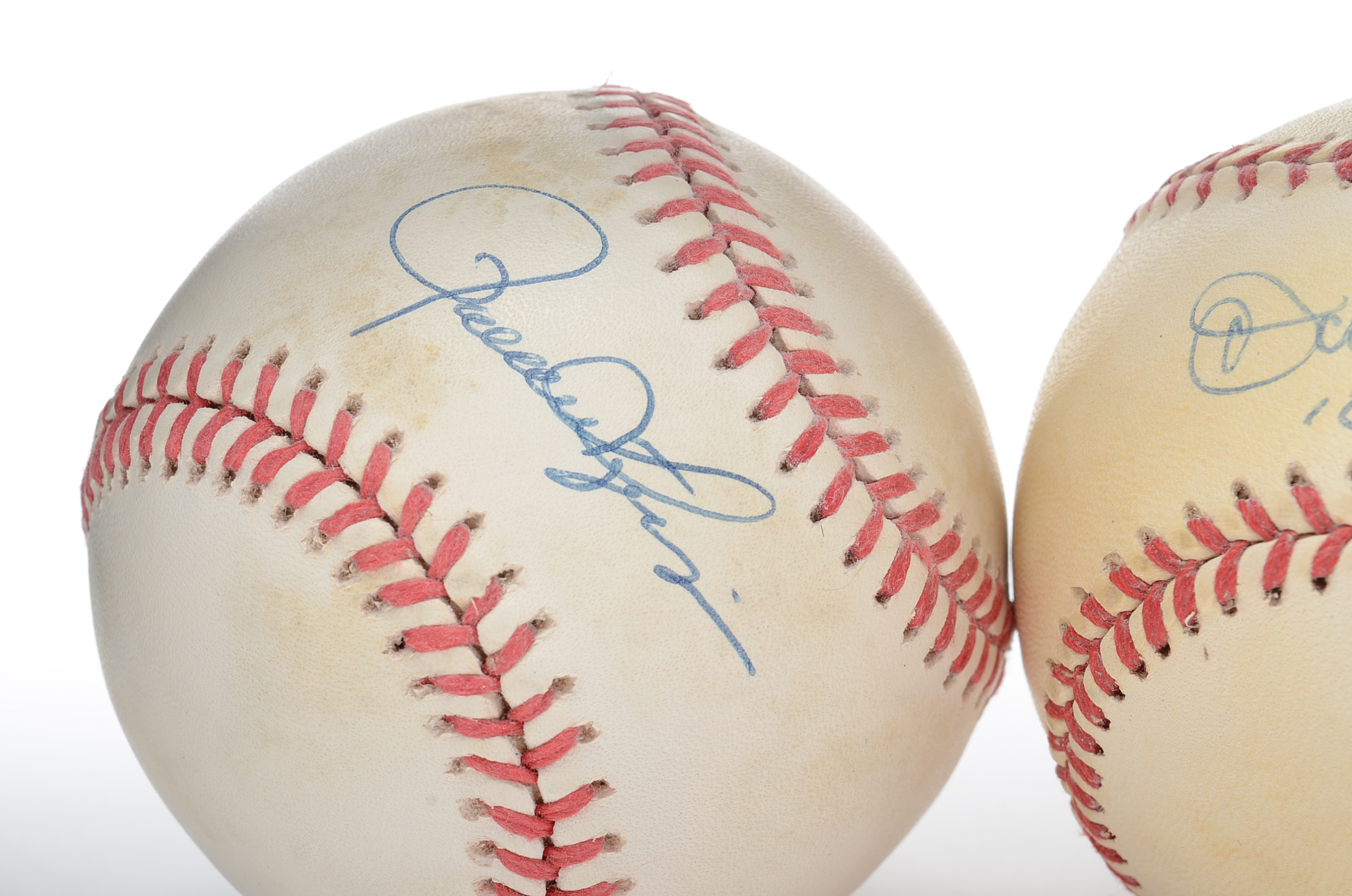 Larsen and Fingers Signed Baseballs