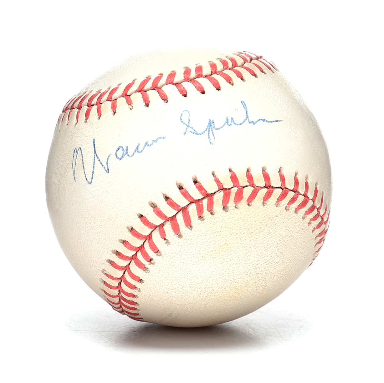 Warren Spahn Signed Baseball  COA