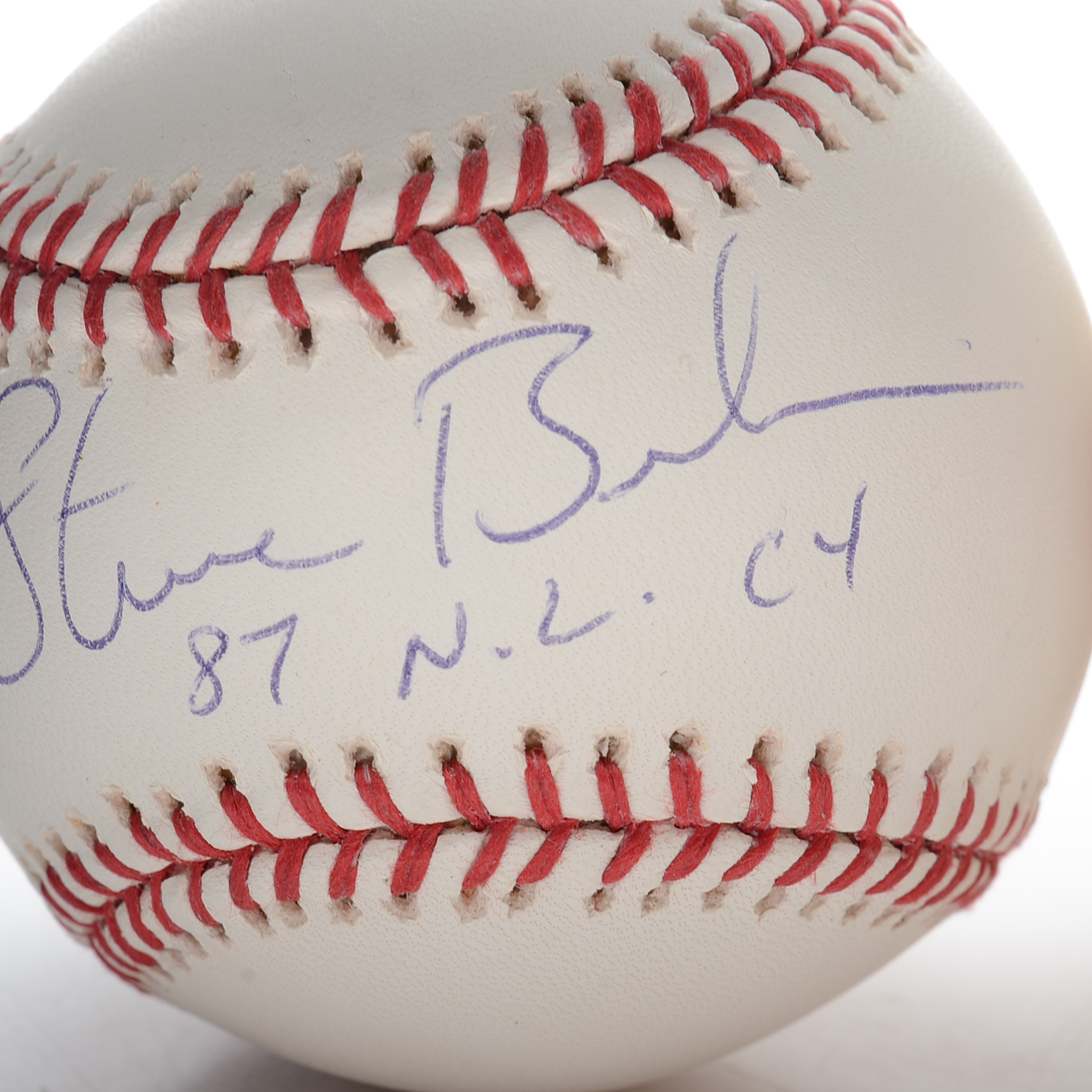 Jim Lonborg  and Steve Bedrosian  Signrf Rawlings Baseballs