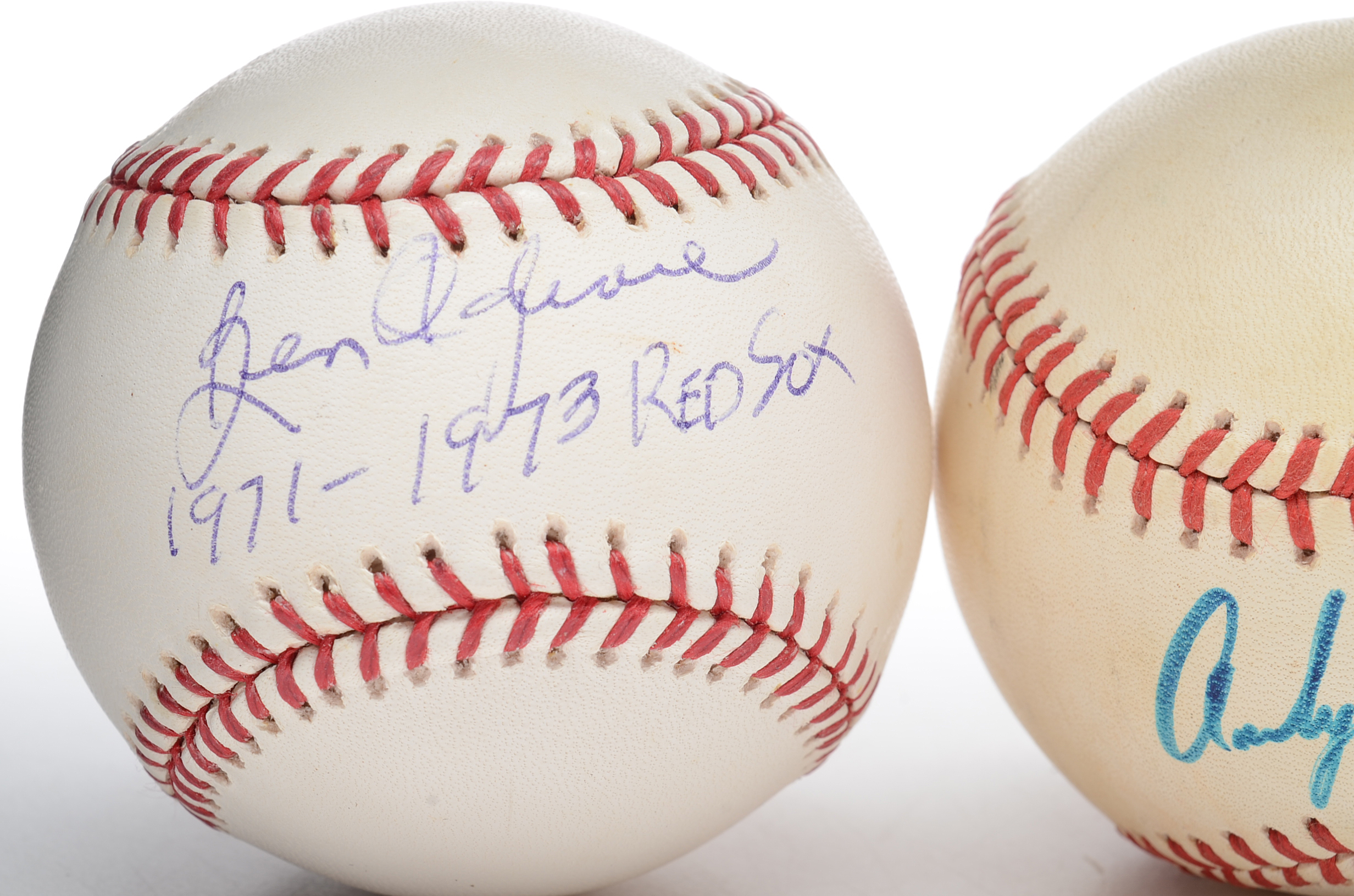 Four Signed Former Major League Baseball Stars Signed Baseballs
