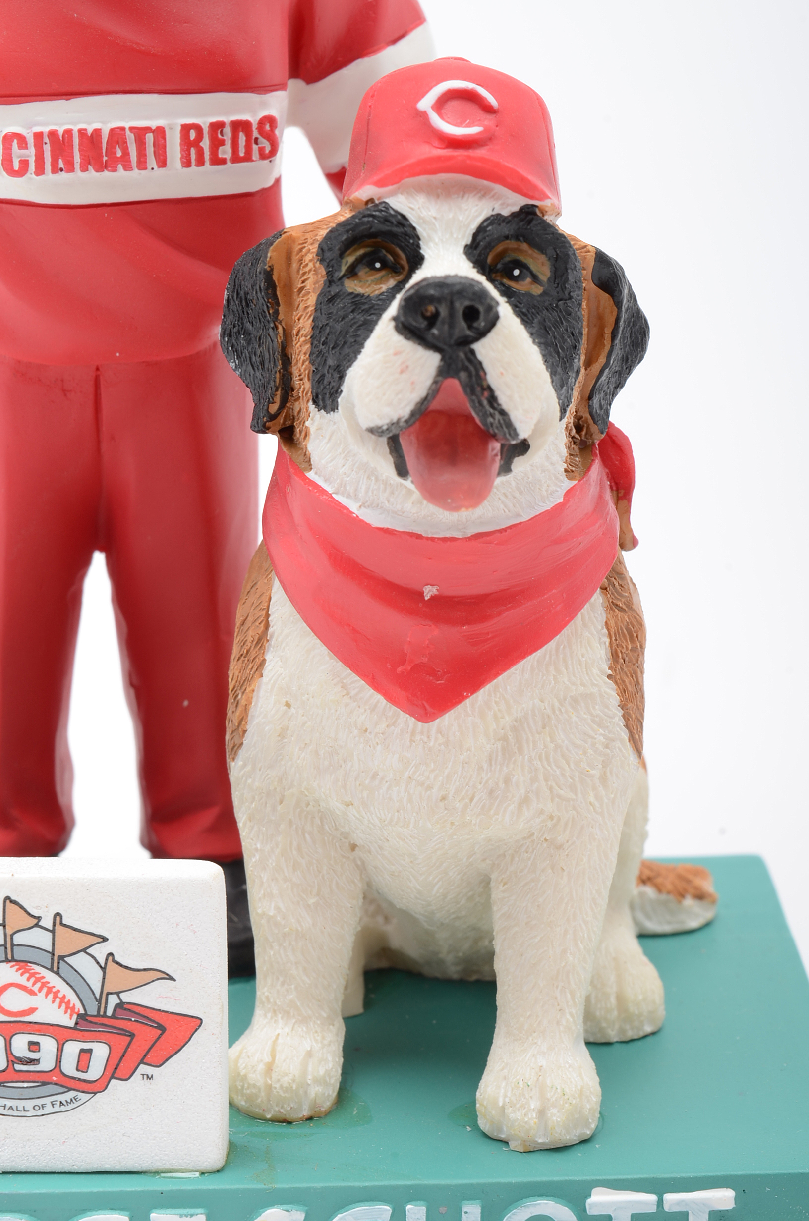 Marge Schott and Schottzie "1990 World Champions" Bobble Head Doll