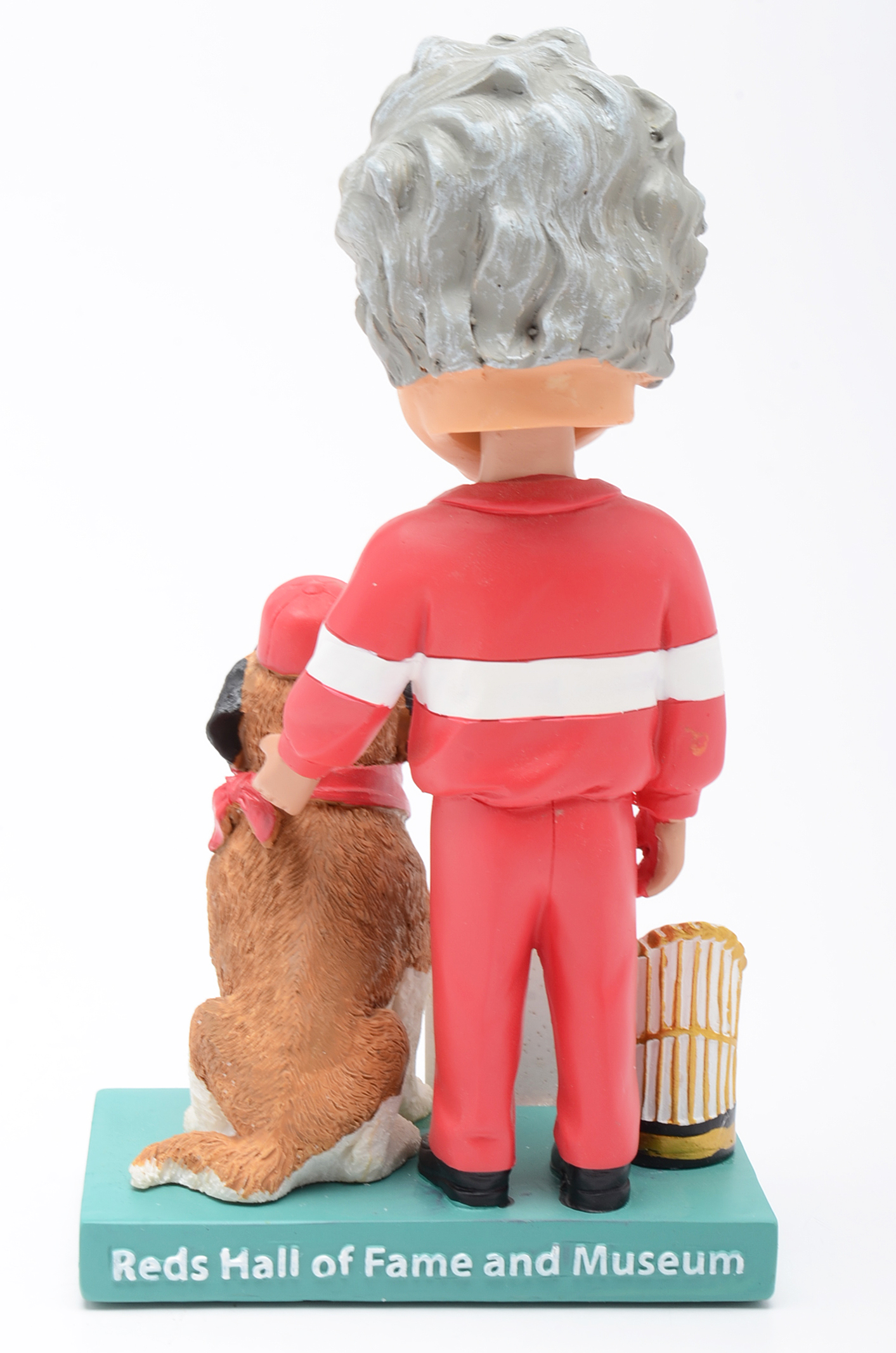 Marge Schott and Schottzie "1990 World Champions" Bobble Head Doll