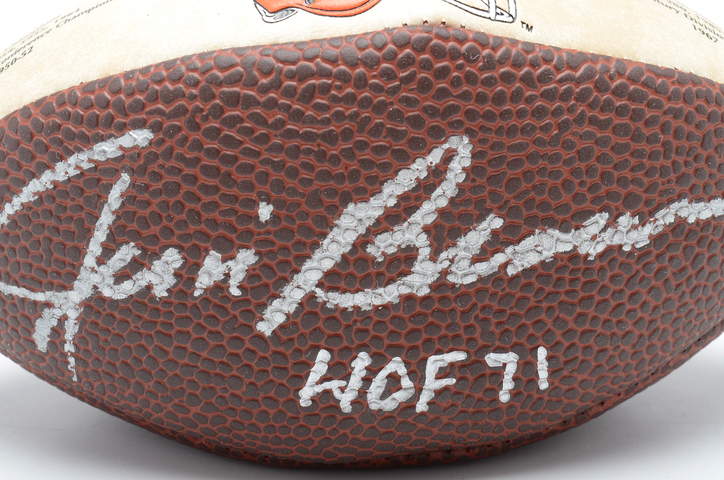 Jim Brown Signed Football  COA