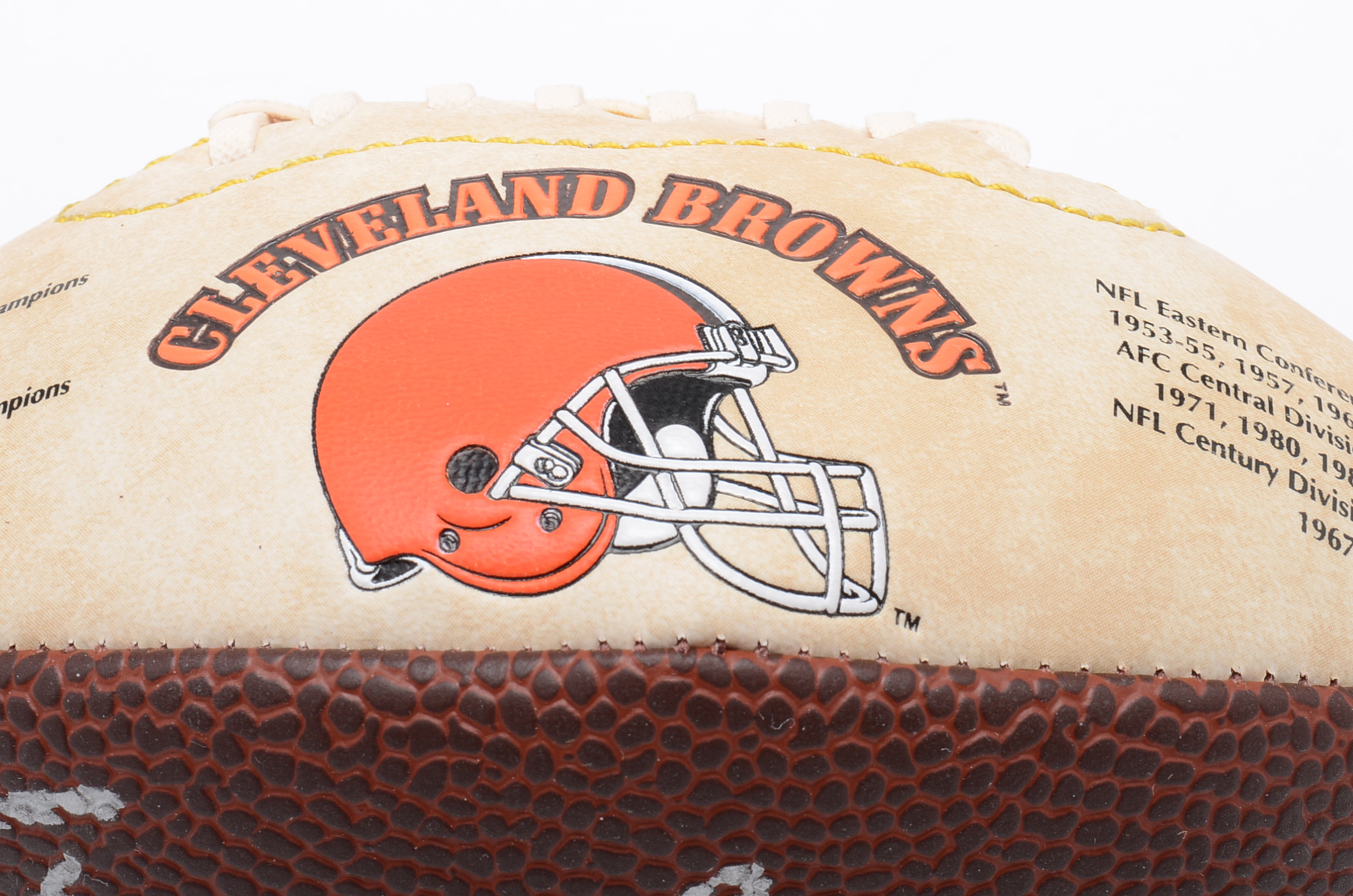 Jim Brown Signed Football  COA