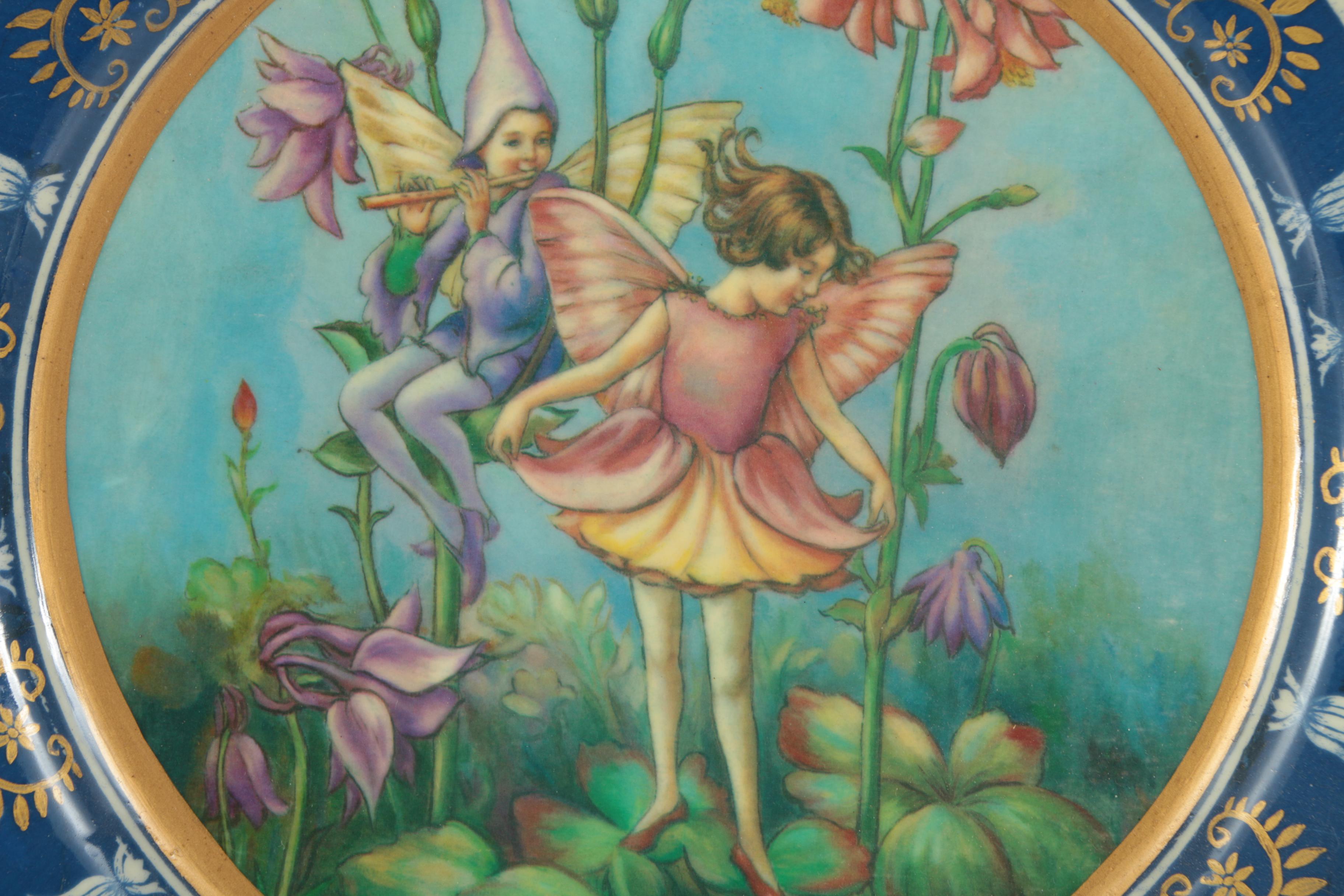 Pair of Plastic Plates with Offset Lithographs