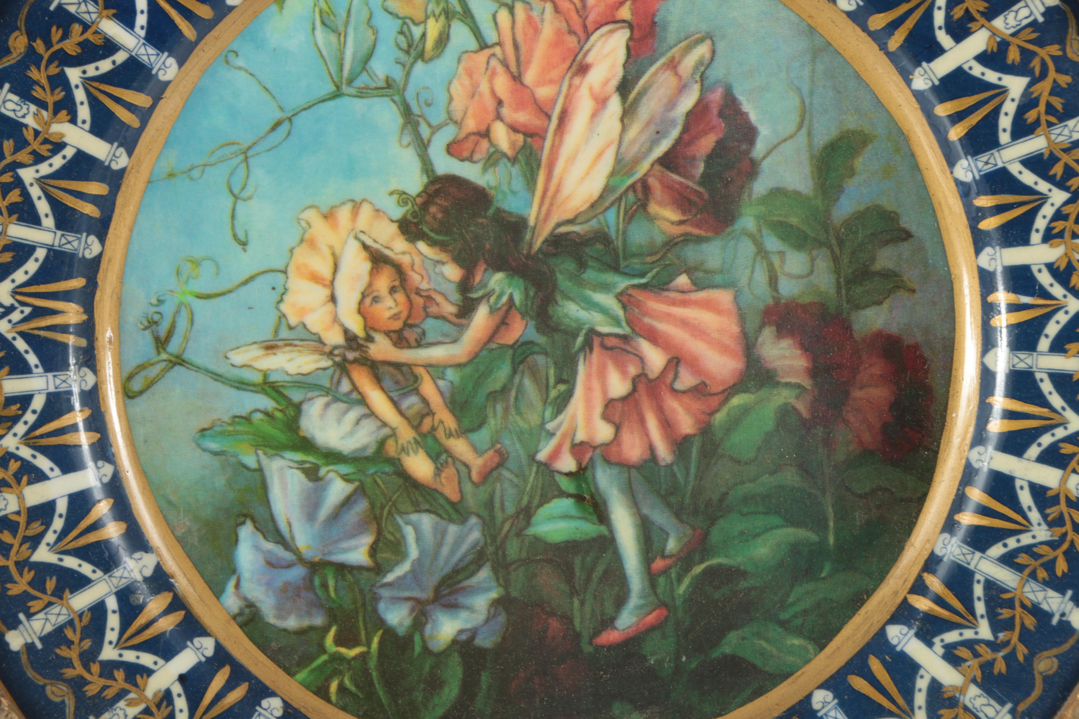 Pair of Plastic Plates with Offset Lithographs