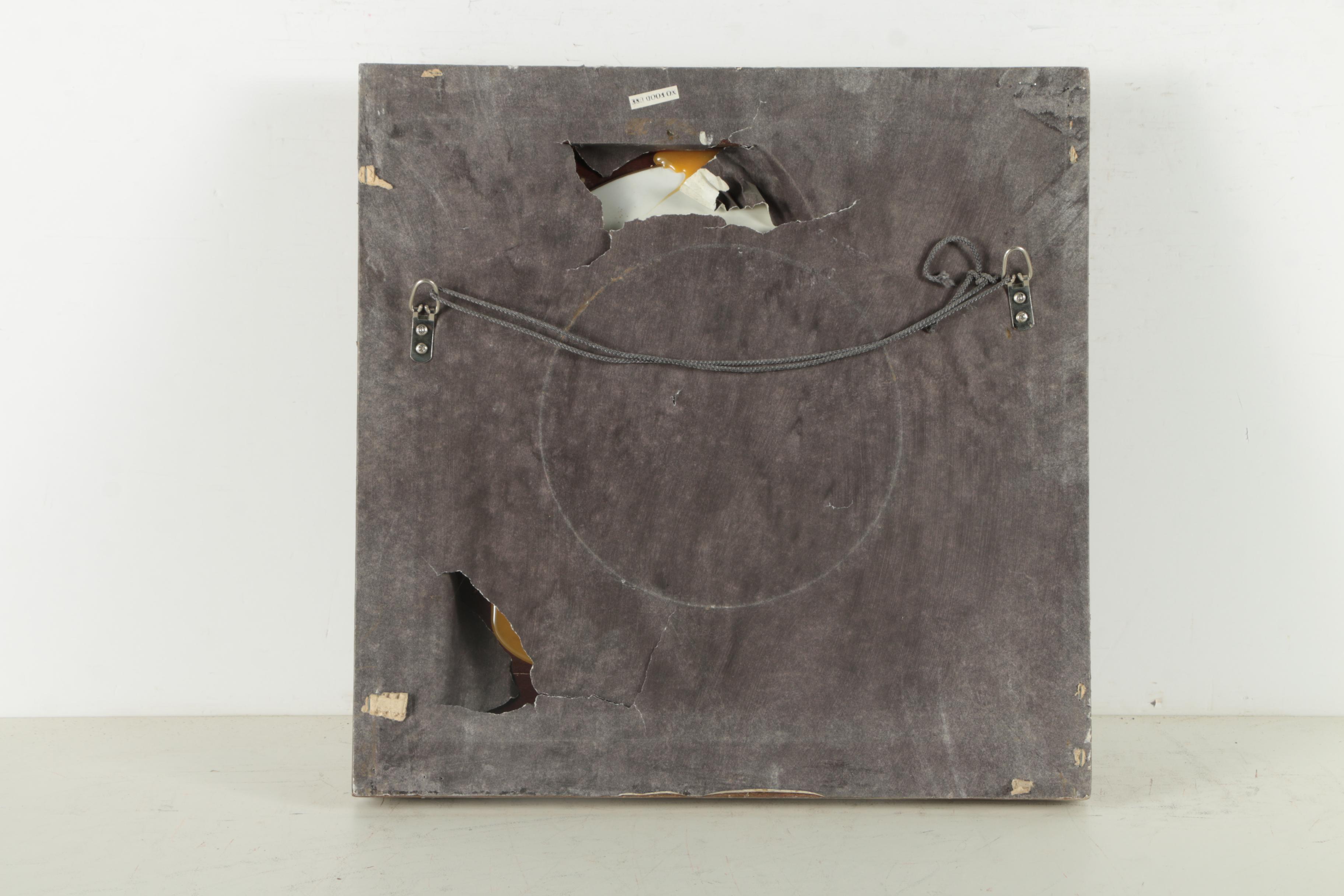 Pair of Plastic Plates with Offset Lithographs