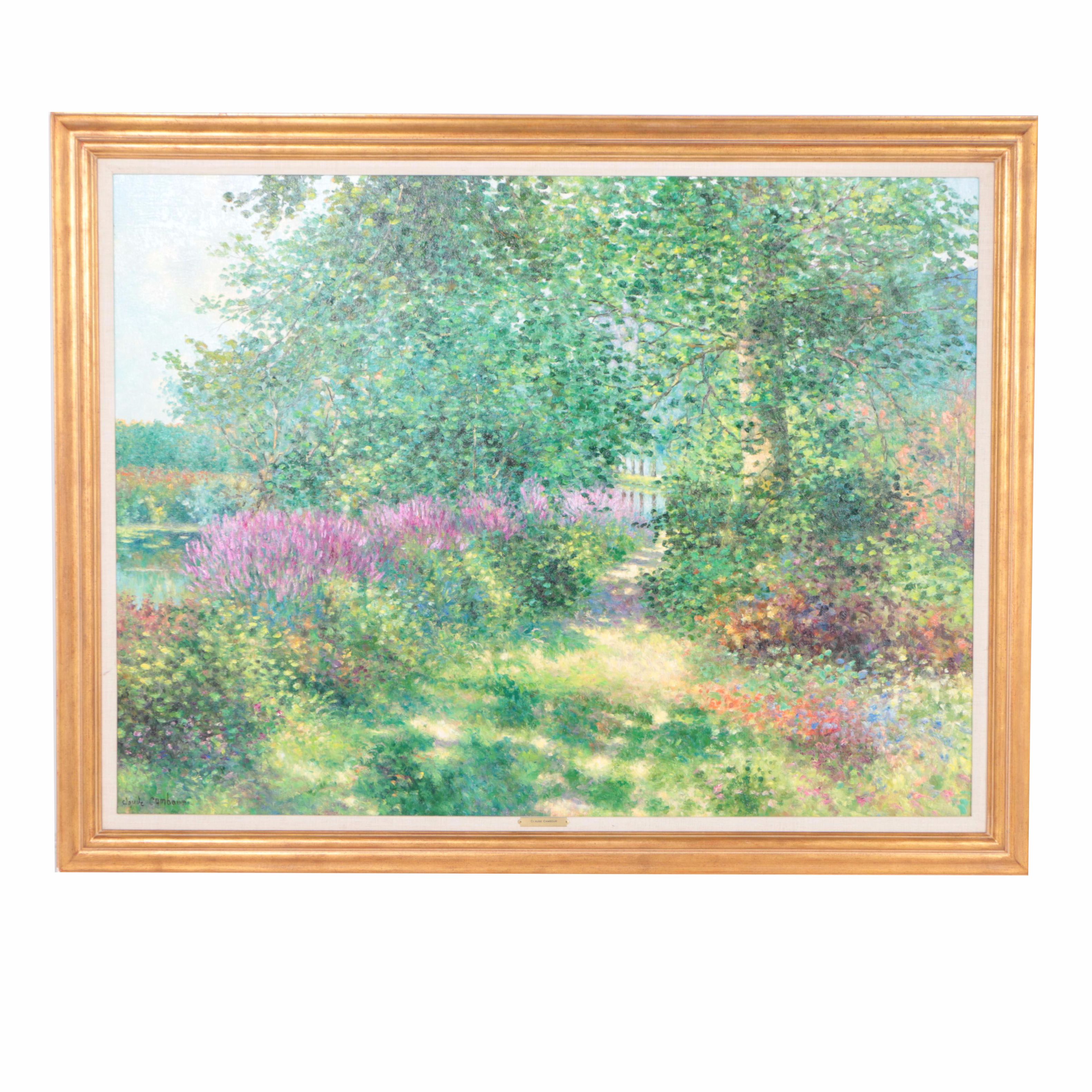Claude Cambour Oil Painting on Canvas Landscape