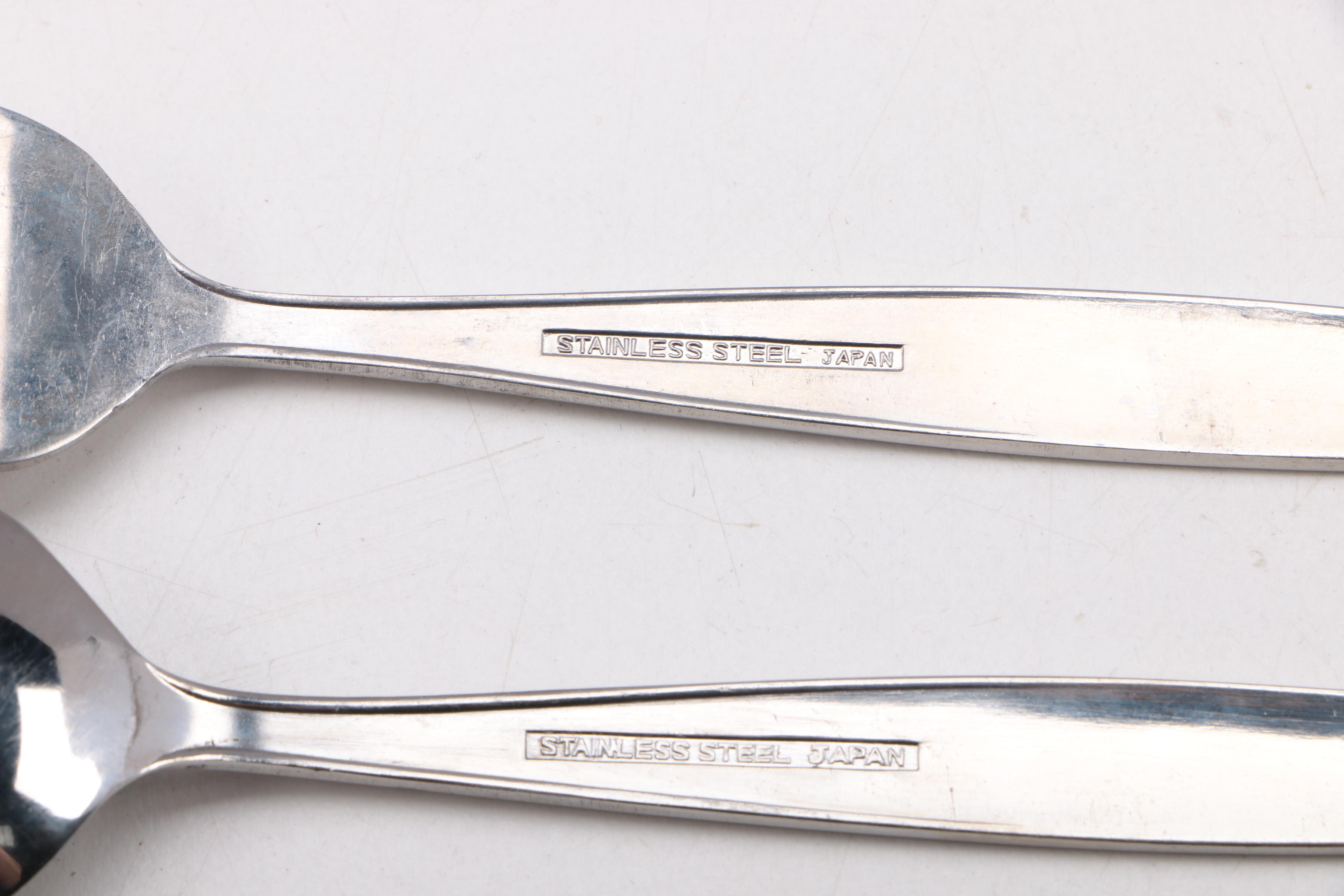 Wm. Rogers & Son Silver Plate "Gardenia" and Assorted Stainless Flatware