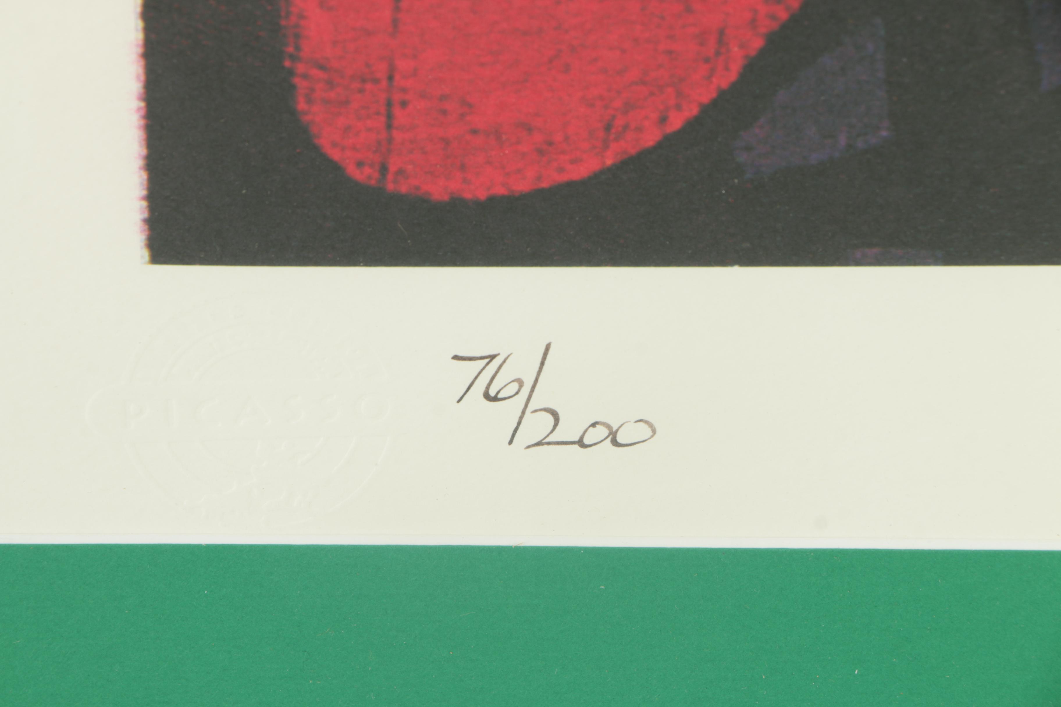 Pair of Limited Edition Offset Lithographs After Pablo Picasso