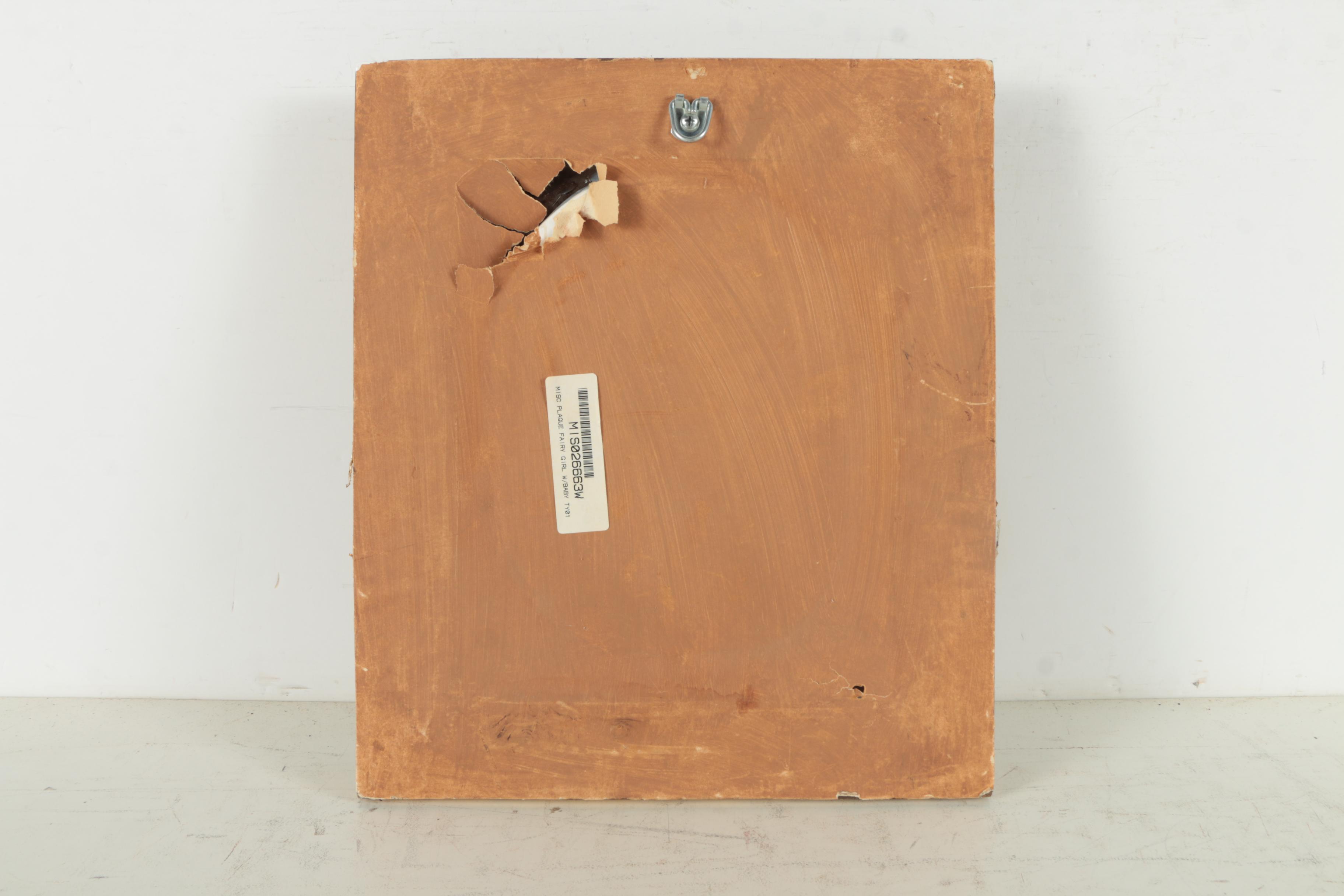 Framed Fairy Child on Ceramic Tile